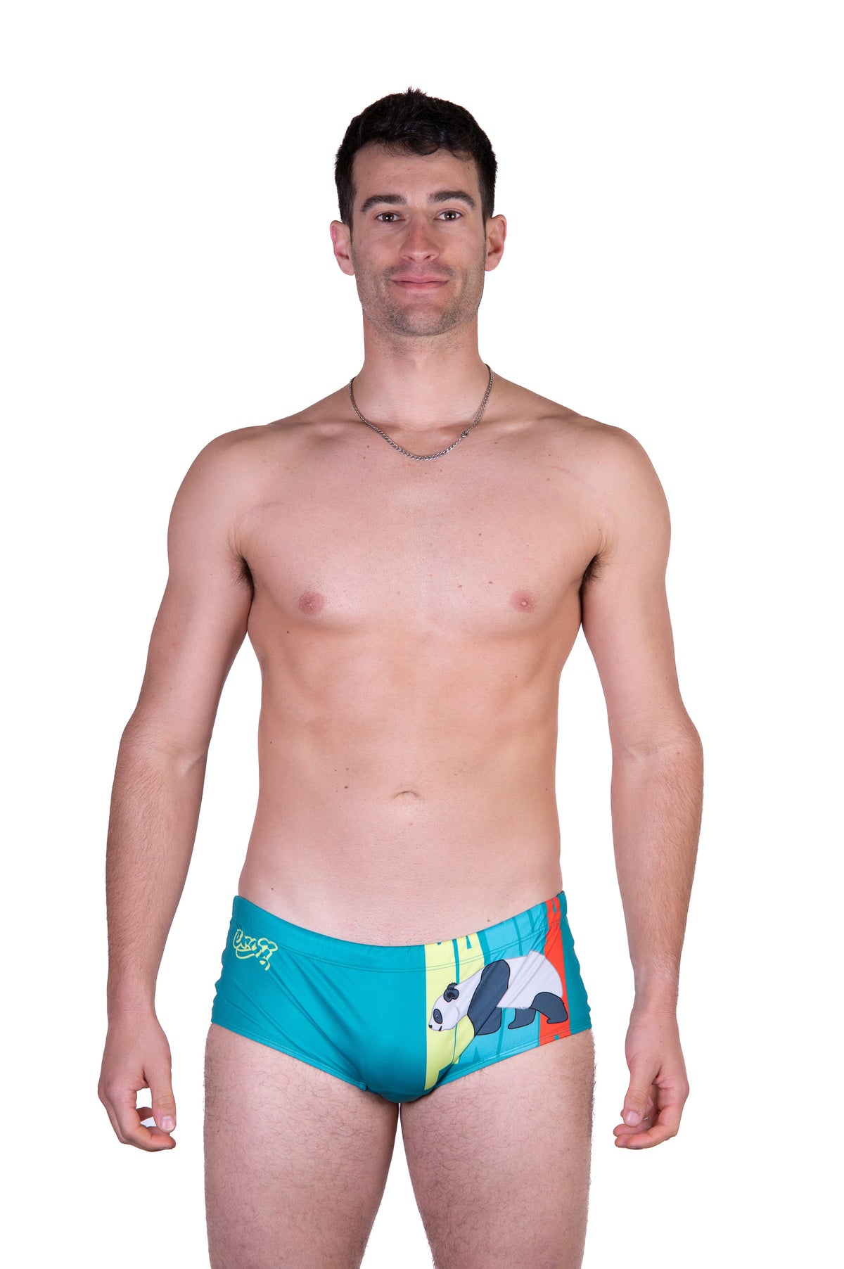 OTSO Herren Badehose Trunk - Emoji Panda – Produktansicht 4
