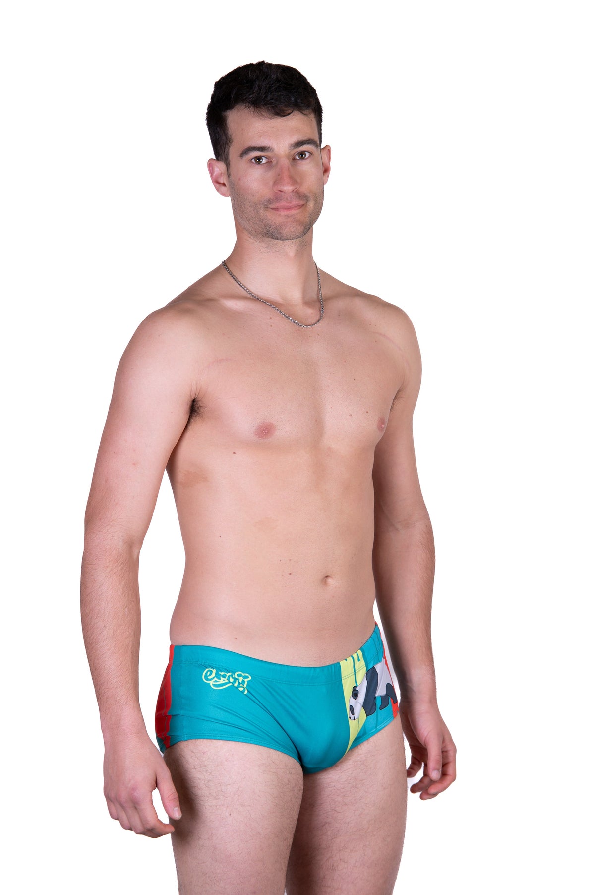 OTSO Herren Badehose Trunk - Emoji Panda – Produktansicht 5