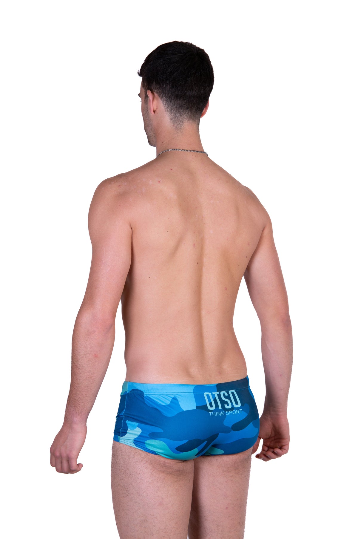 OTSO Herren Badehose Trunk - Camo Blue – Produktansicht 7
