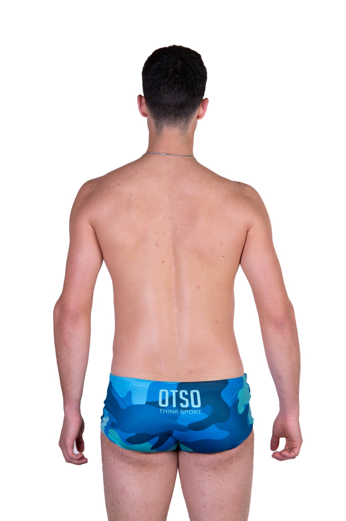 OTSO Herren Badehose Trunk - Camo Blue – Produktansicht 9