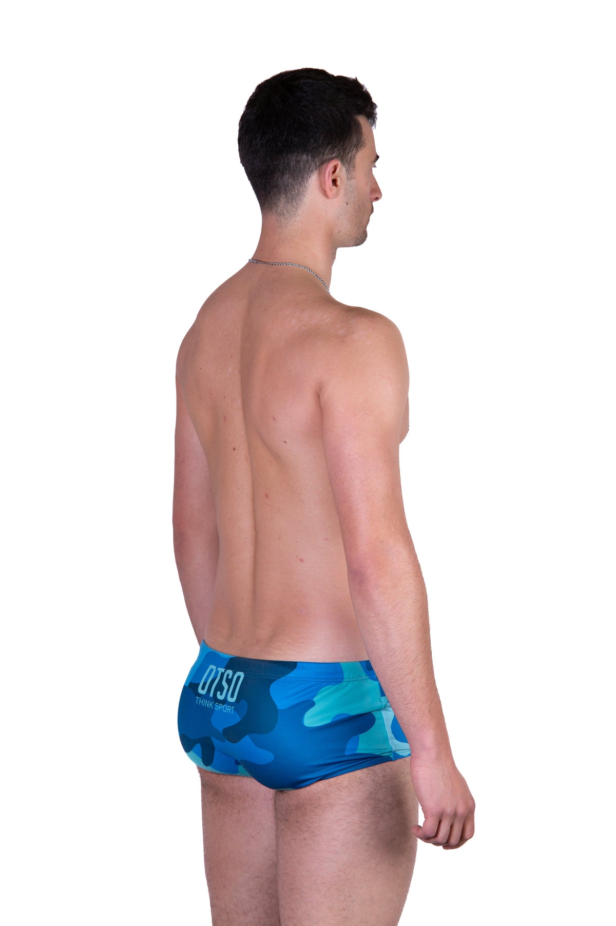 OTSO Herren Badehose Trunk - Camo Blue – Produktansicht 6