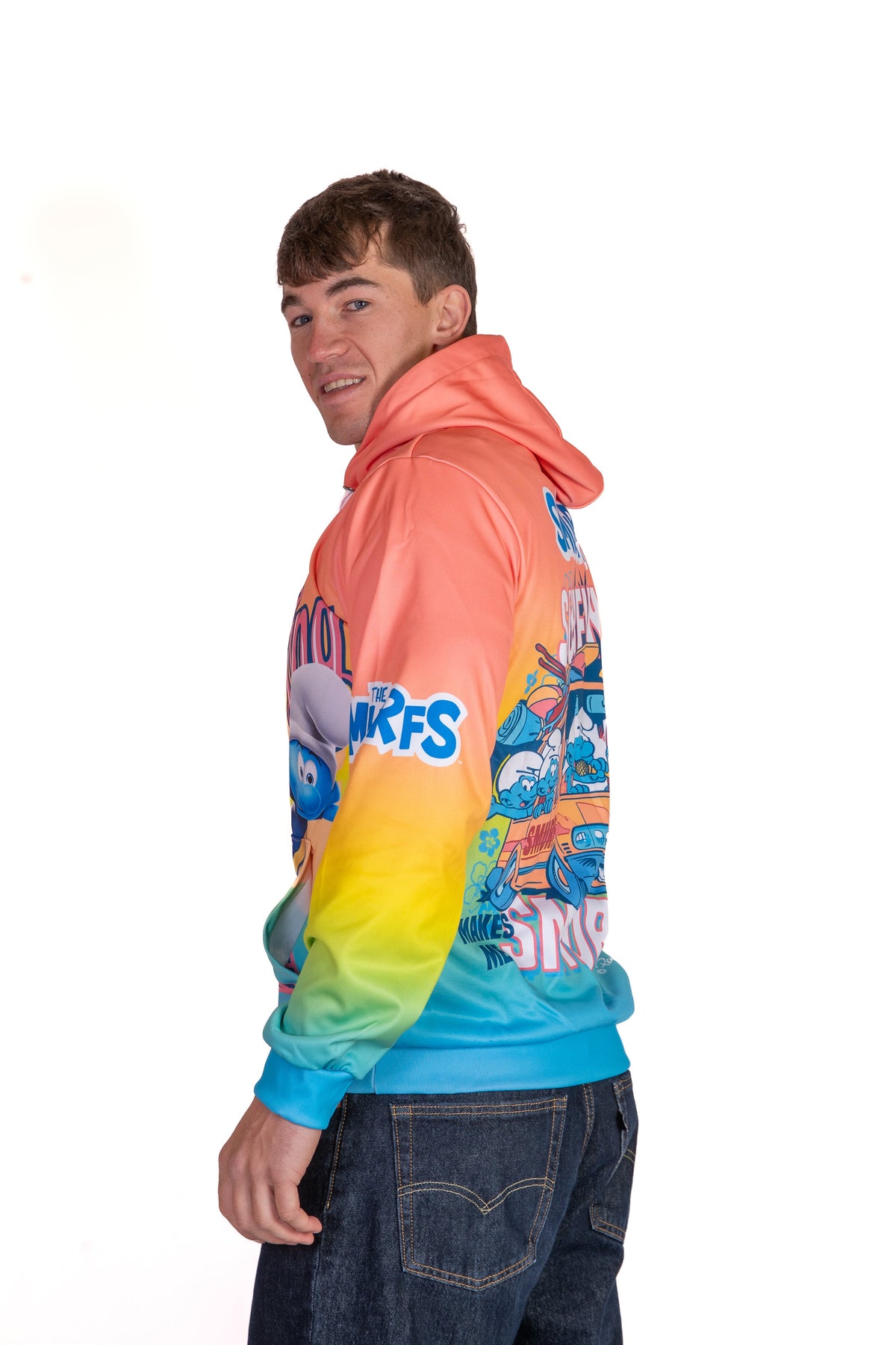 OTSO Hoodie - Smurfs Smurfing Men – Produktansicht 6