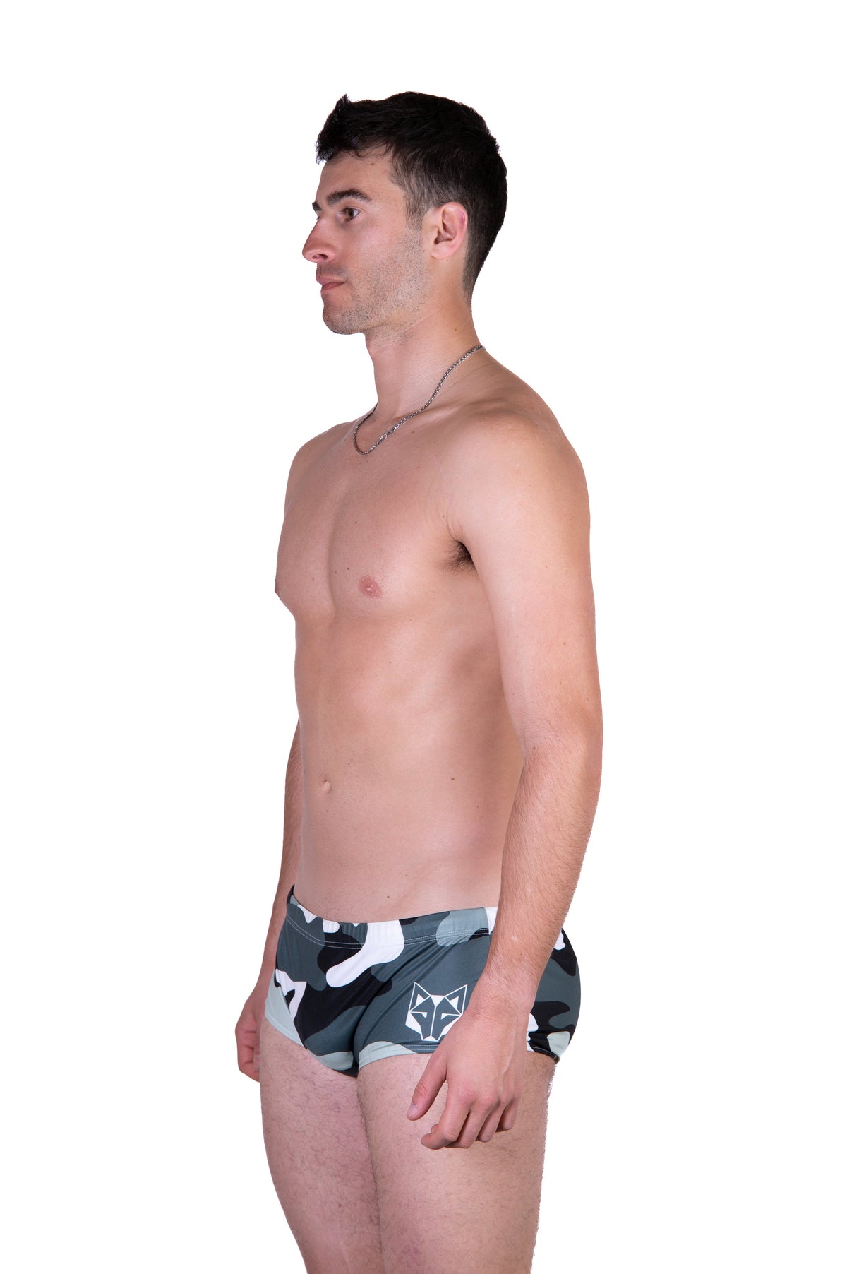OTSO Herren Badehose Trunk - Camo Grey – Produktansicht 6