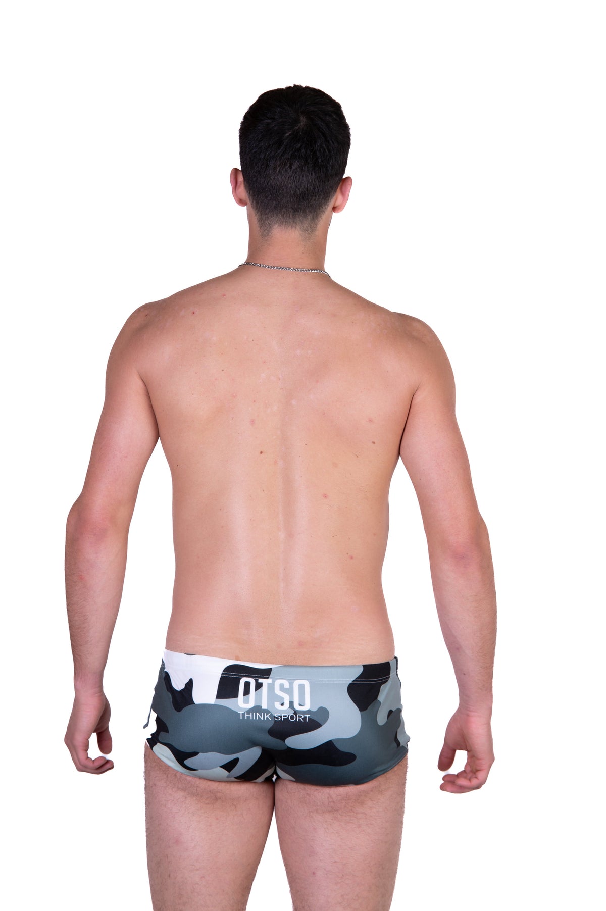 OTSO Herren Badehose Trunk - Camo Grey – Produktansicht 9
