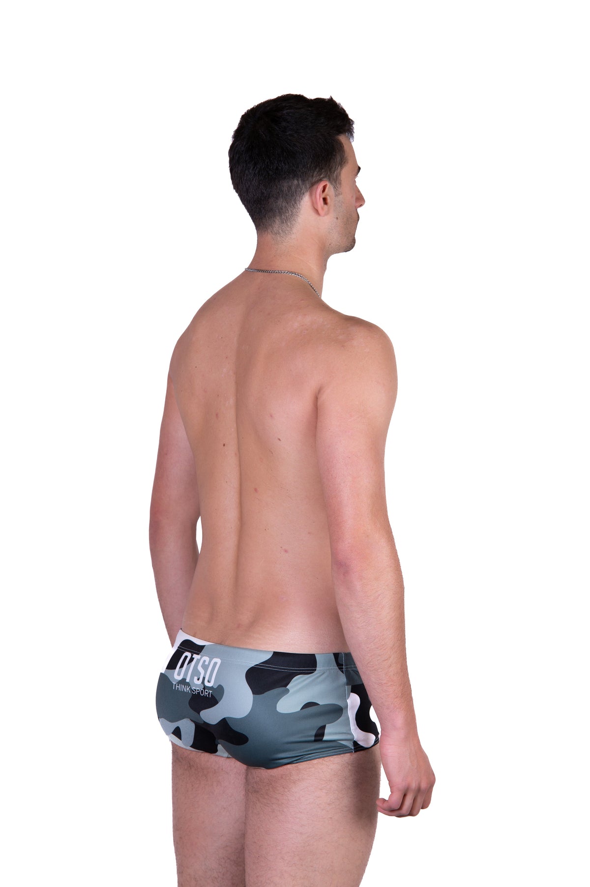 OTSO Herren Badehose Trunk - Camo Grey – Produktansicht 7