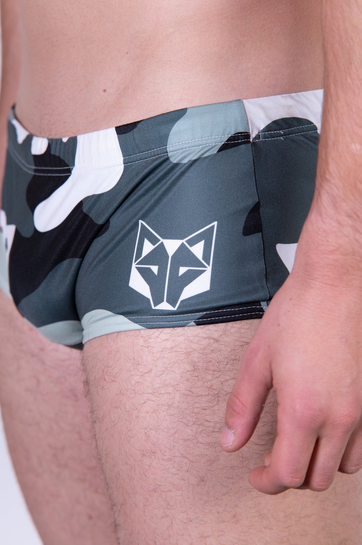 OTSO Herren Badehose Trunk - Camo Grey – Produktansicht 10