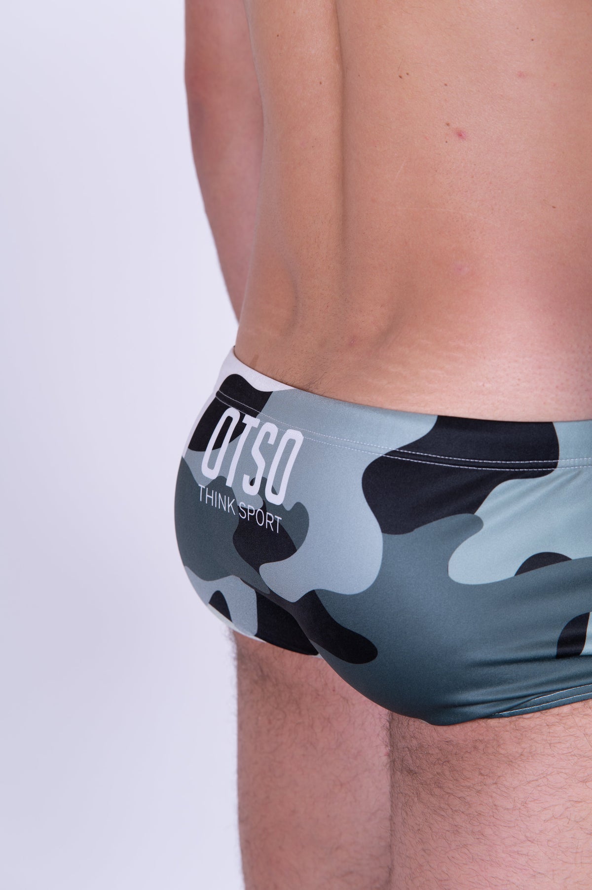 OTSO Herren Badehose Trunk - Camo Grey – Produktansicht 12