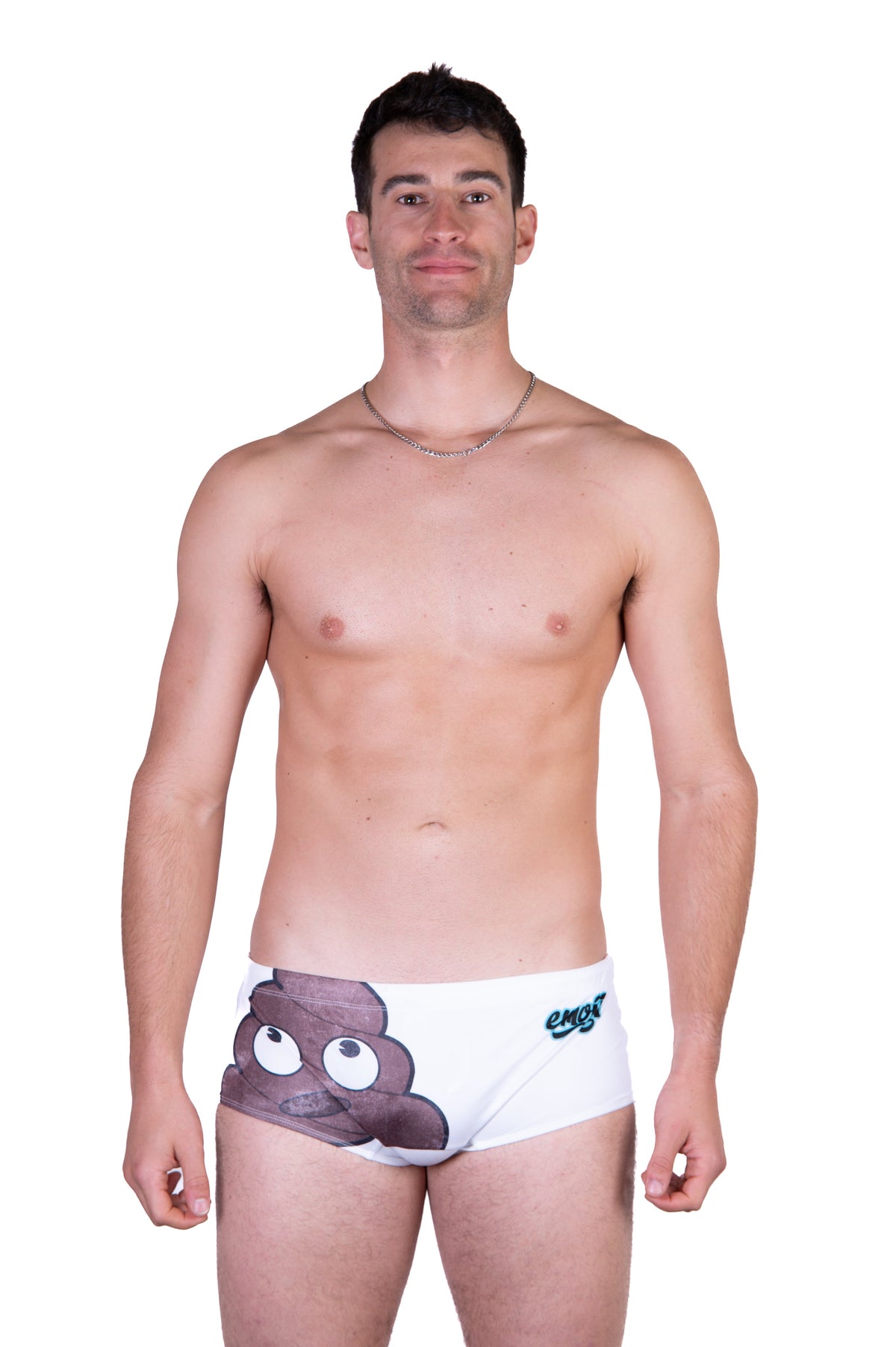 OTSO Herren Badehose Trunk - Emoji Deja Poo – Produktansicht 4