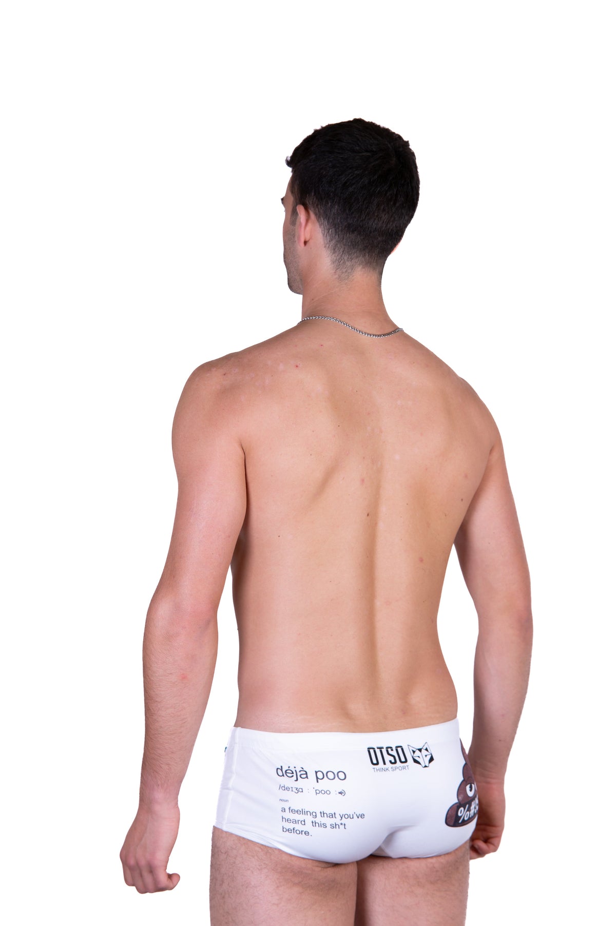 OTSO Herren Badehose Trunk - Emoji Deja Poo – Produktansicht 8