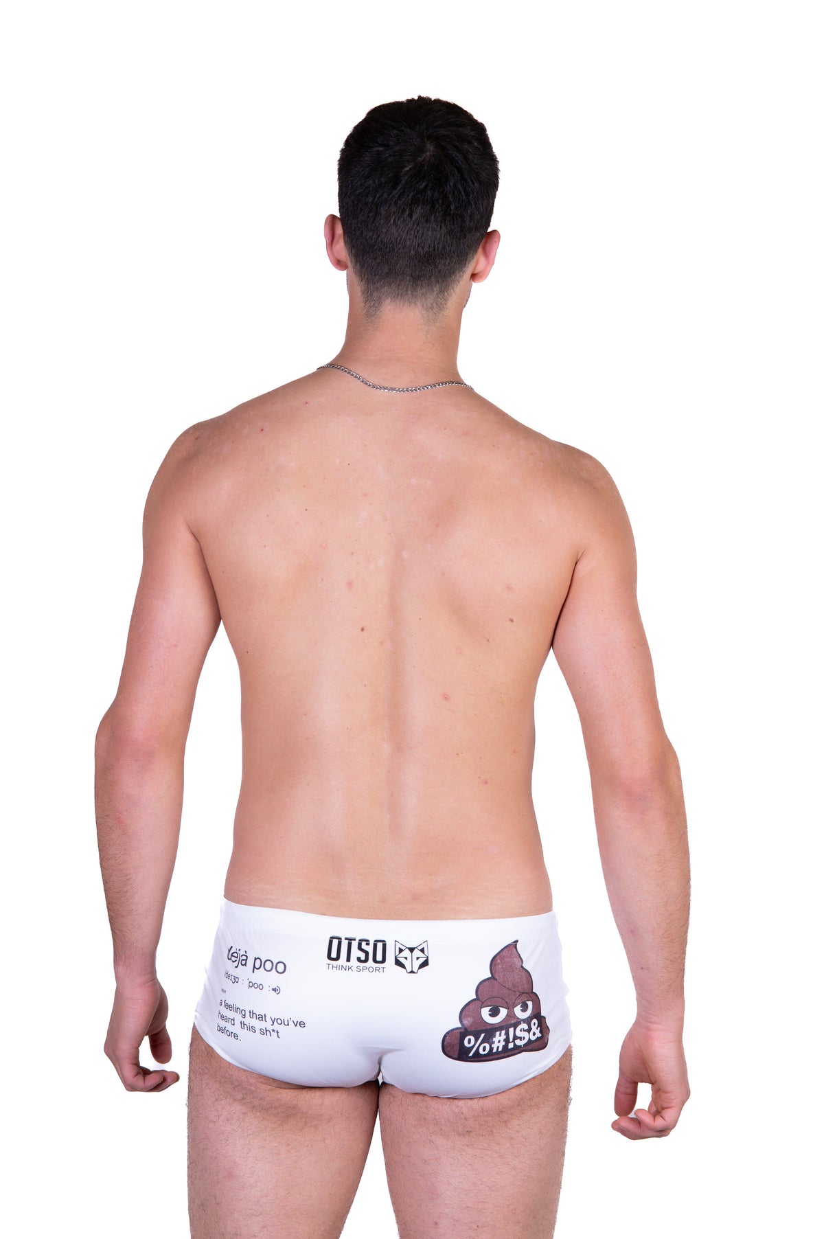 OTSO Herren Badehose Trunk - Emoji Deja Poo – Produktansicht 9