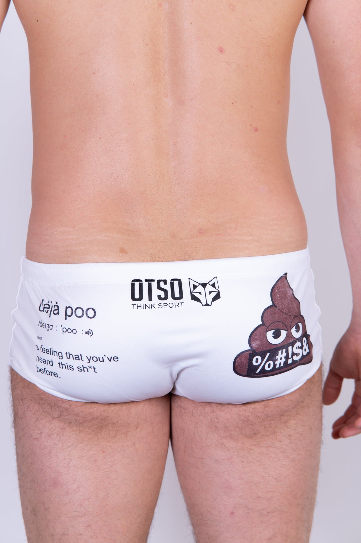 OTSO Herren Badehose Trunk - Emoji Deja Poo – Produktansicht 12