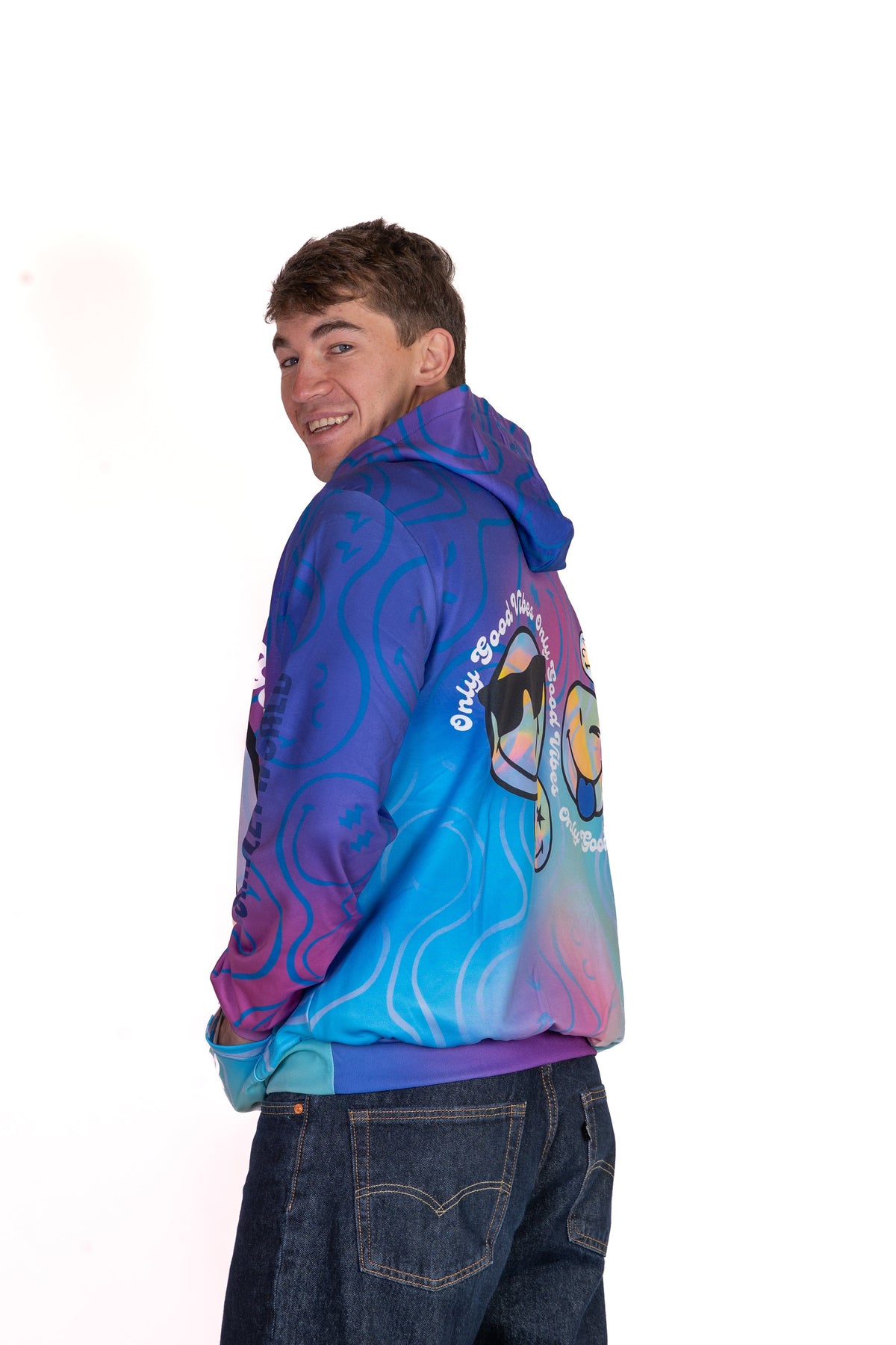 OTSO Hoodie - S.W.Smiley Vibes – Produktansicht 15