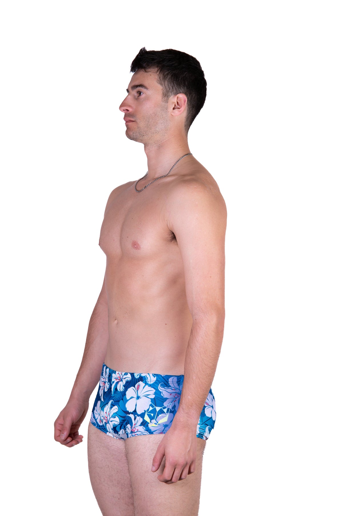 OTSO Herren Badehose Trunk - Swim Bike Run Flower – Produktansicht 6