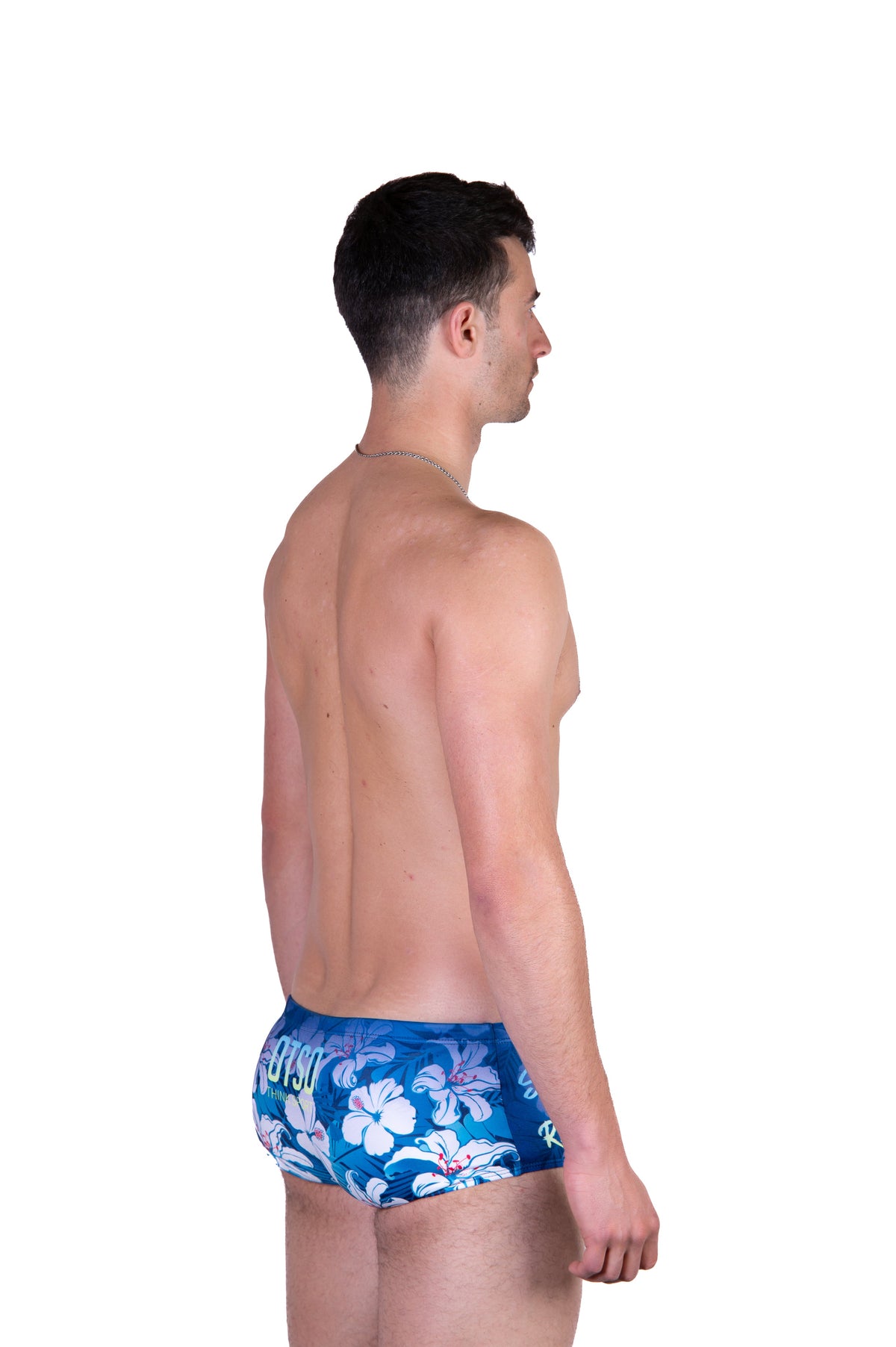 OTSO Herren Badehose Trunk - Swim Bike Run Flower – Produktansicht 7