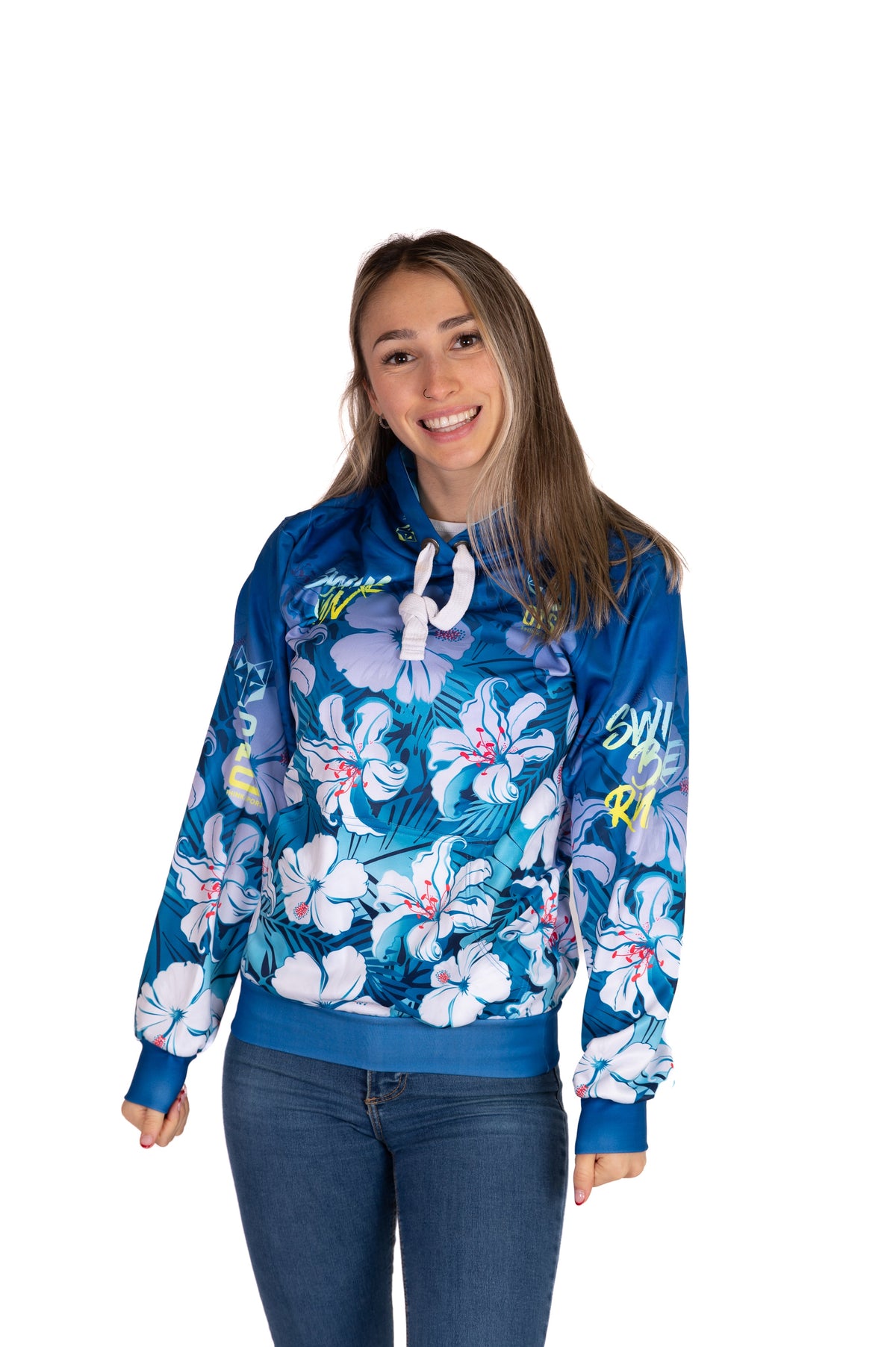 OTSO Hoodie - Swim Bike Run Flower – Produktansicht 12
