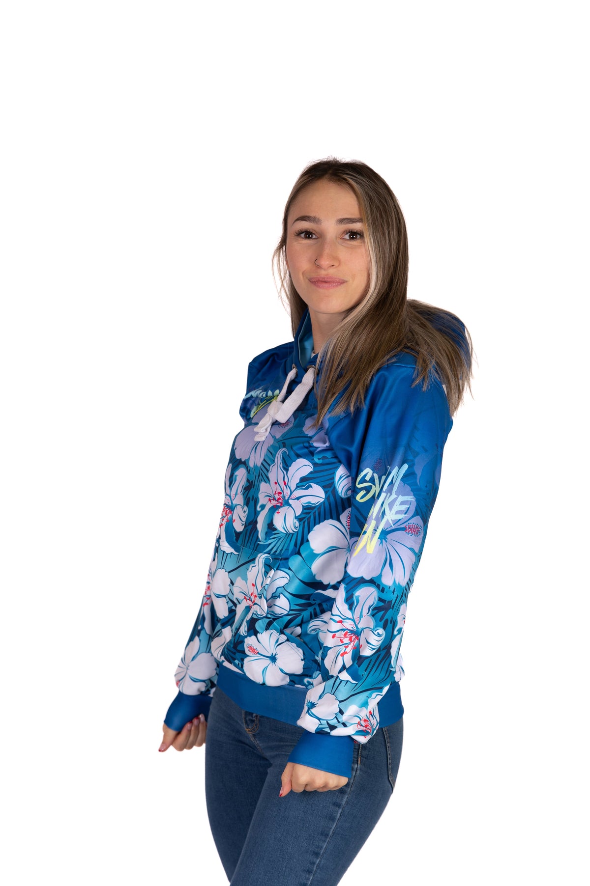 OTSO Hoodie - Swim Bike Run Flower – Produktansicht 13