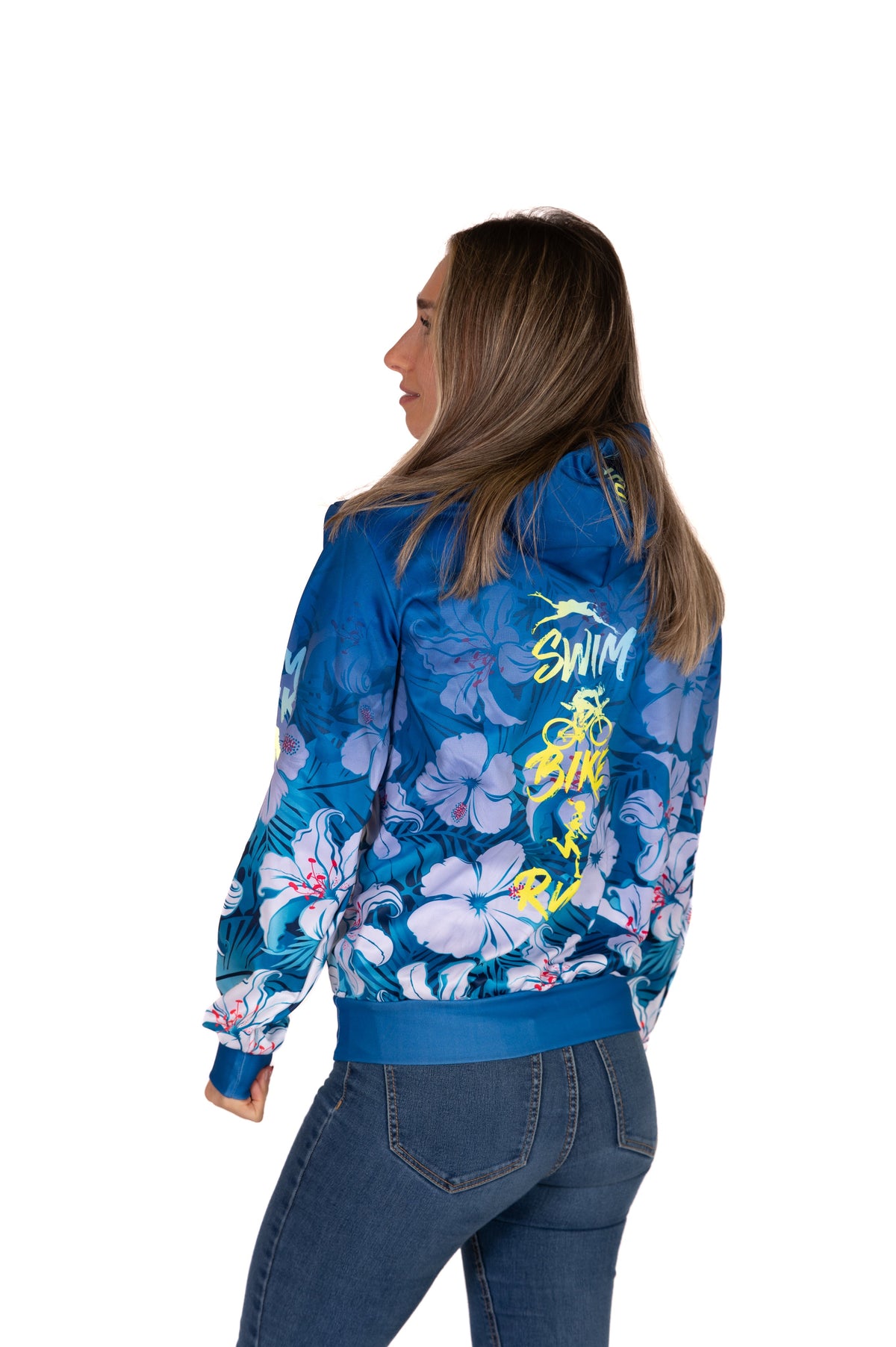 OTSO Hoodie - Swim Bike Run Flower – Produktansicht 15