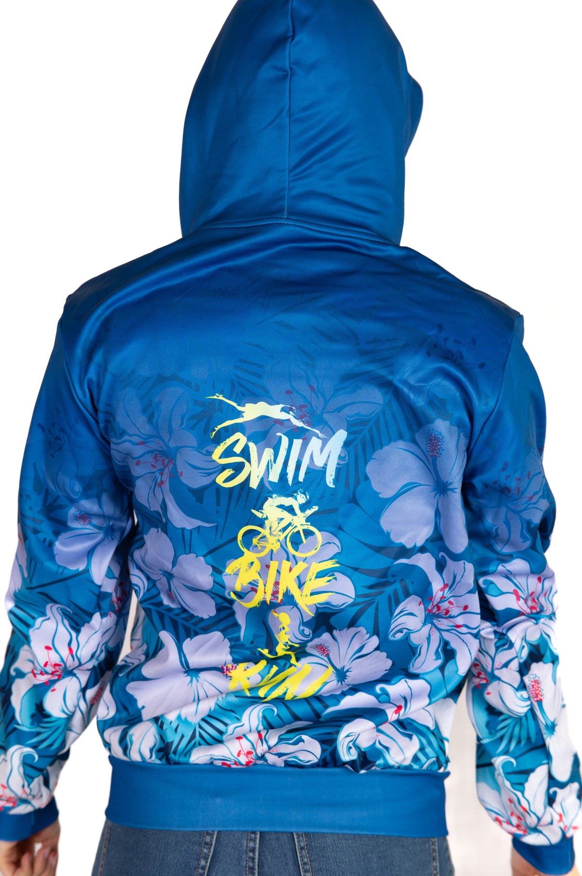 OTSO Hoodie - Swim Bike Run Flower – Produktansicht 17