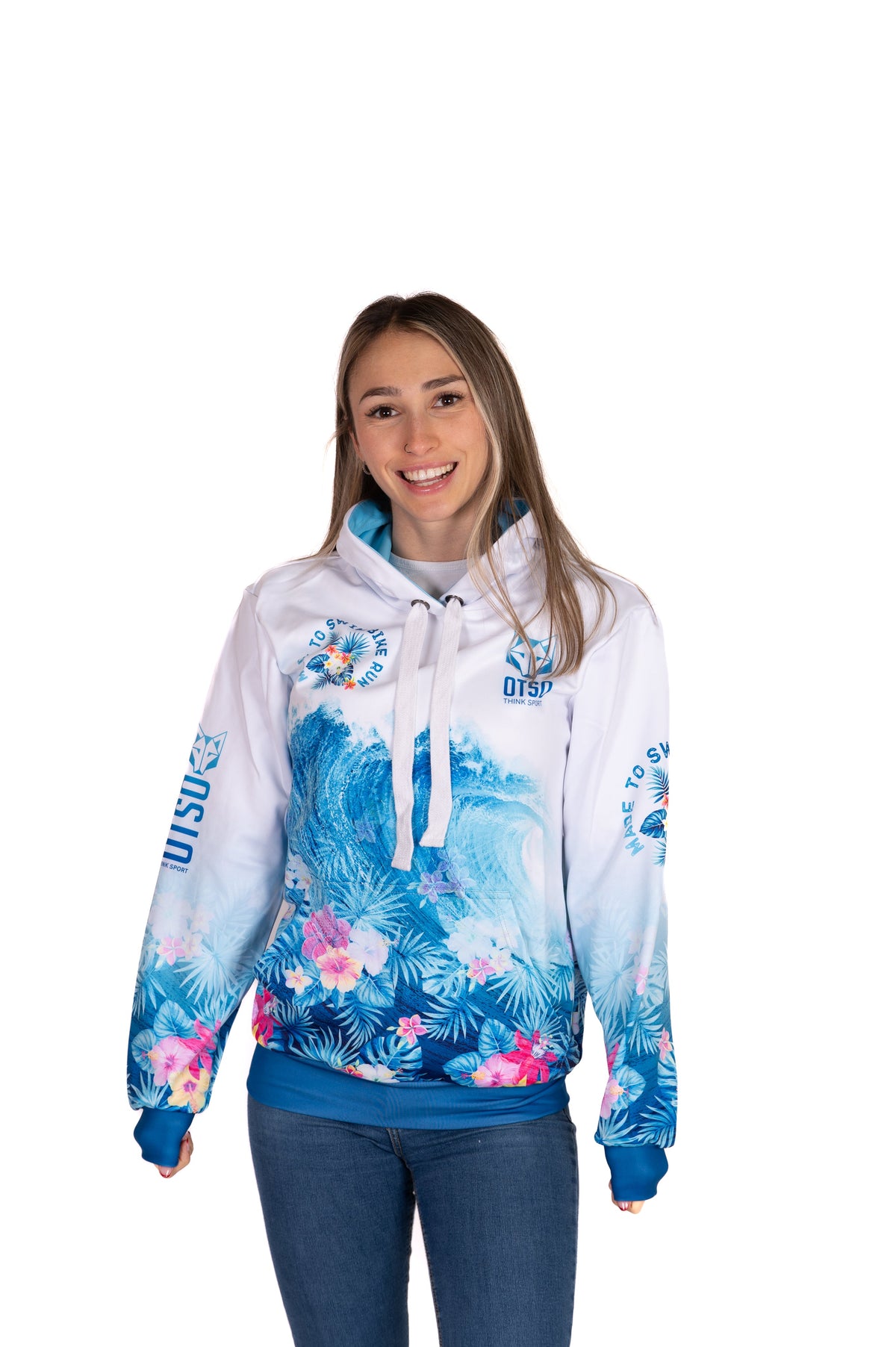 OTSO Hoodie - Swim Bike Run Wave – Produktansicht 4