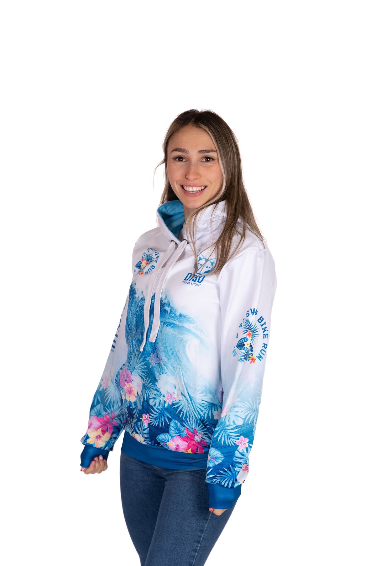 OTSO Hoodie - Swim Bike Run Wave – Produktansicht 5