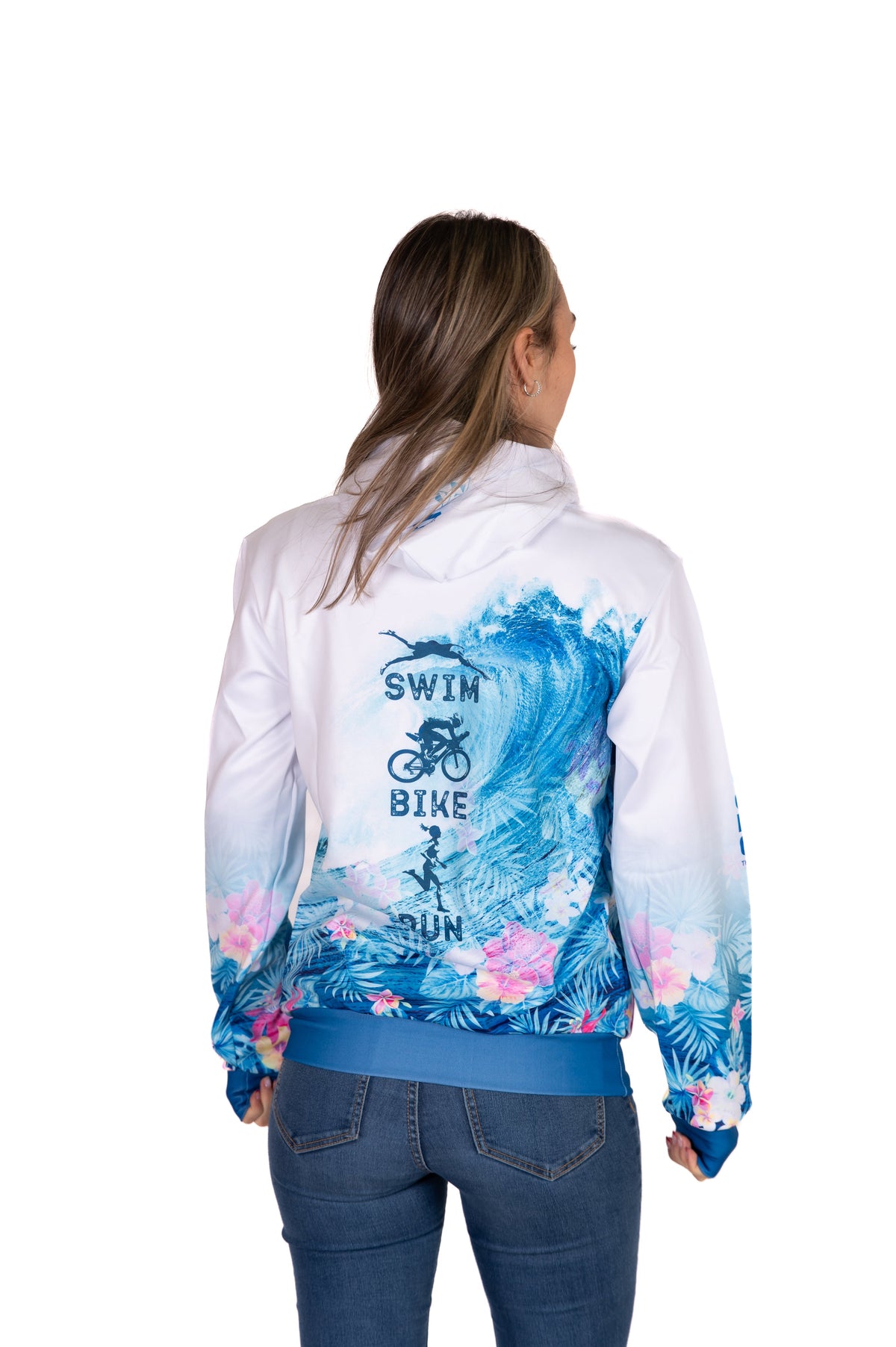 OTSO Hoodie - Swim Bike Run Wave – Produktansicht 8