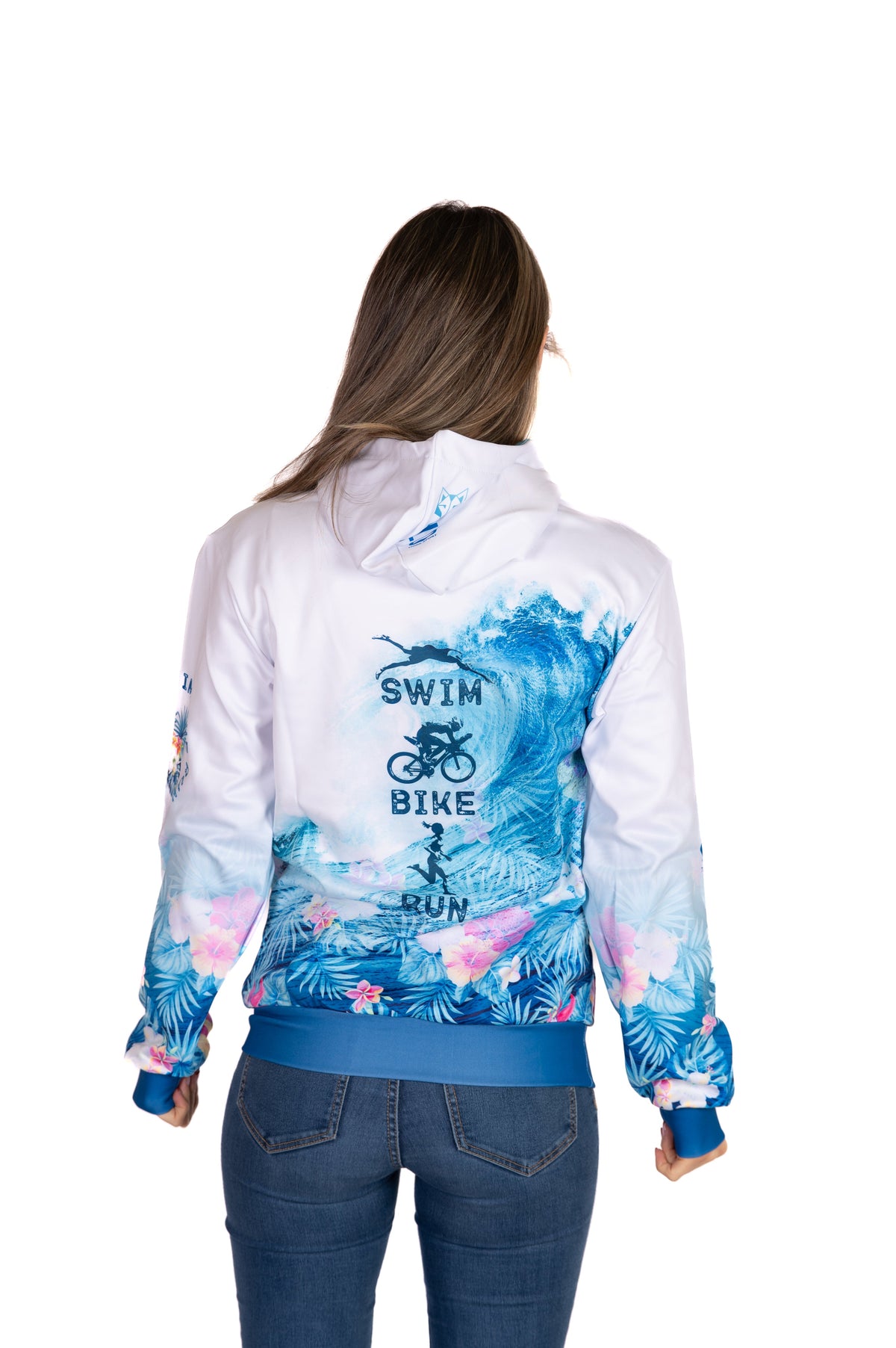 OTSO Hoodie - Swim Bike Run Wave – Produktansicht 9