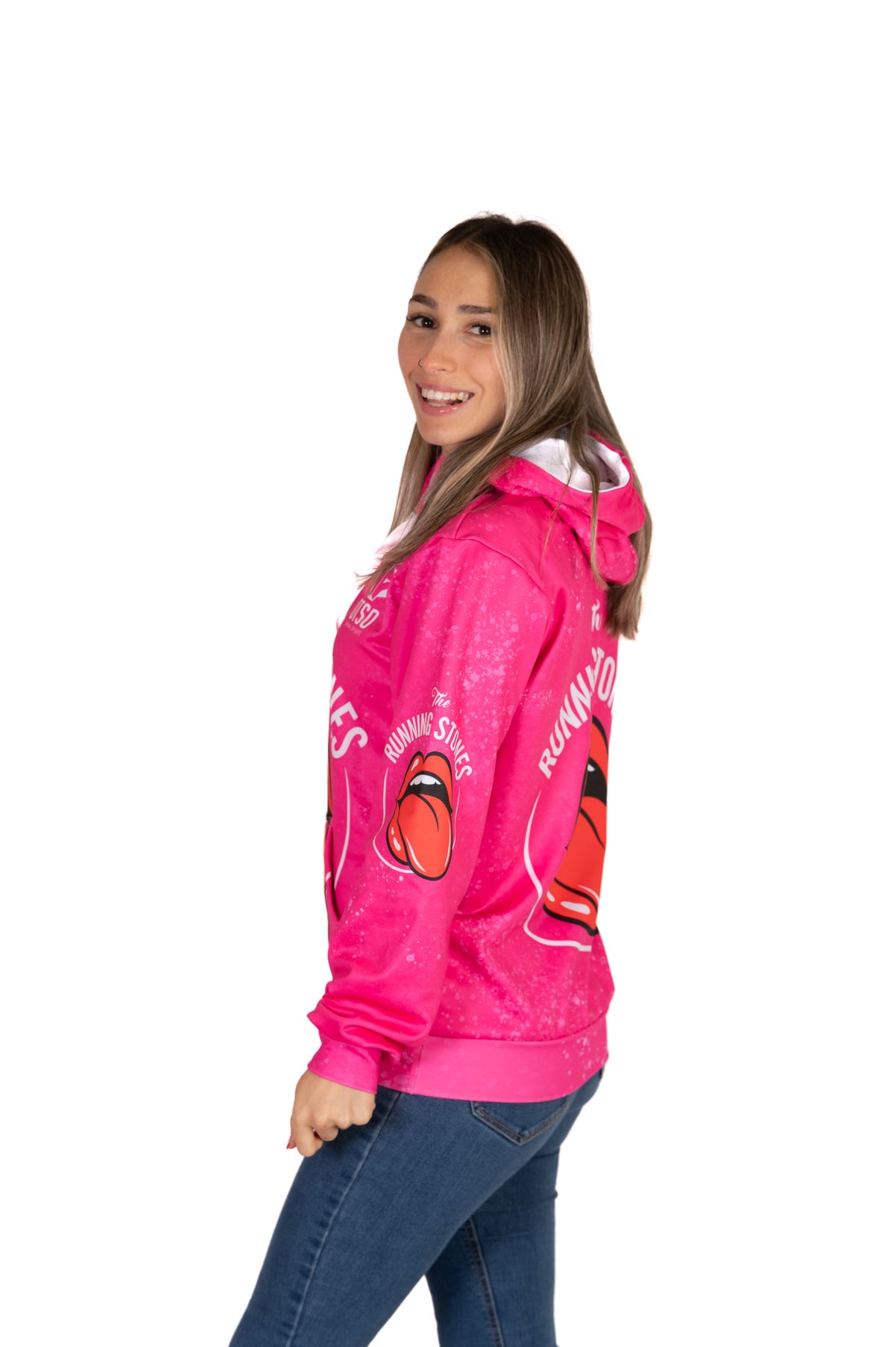 OTSO Hoodie - Running Stones Pink – Produktansicht 6