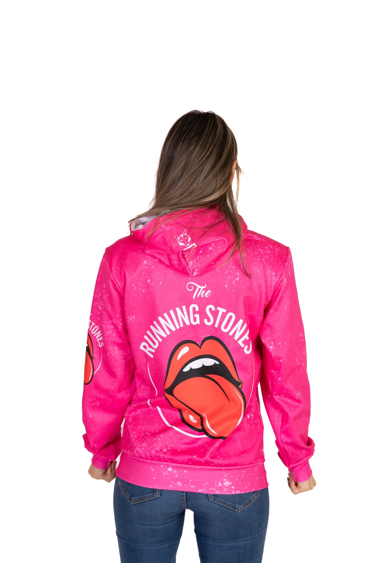 OTSO Hoodie - Running Stones Pink – Produktansicht 7
