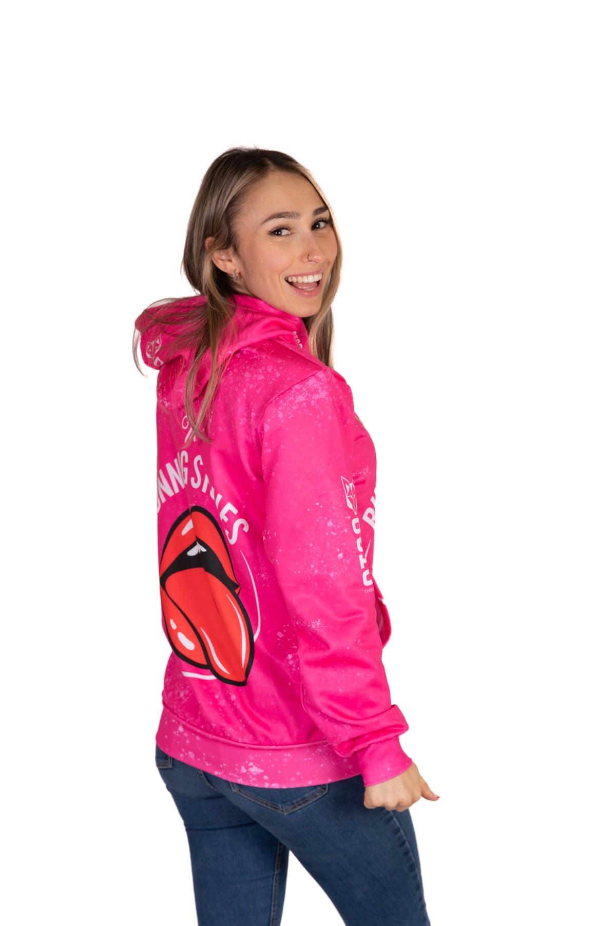 OTSO Hoodie - Running Stones Pink – Produktansicht 12