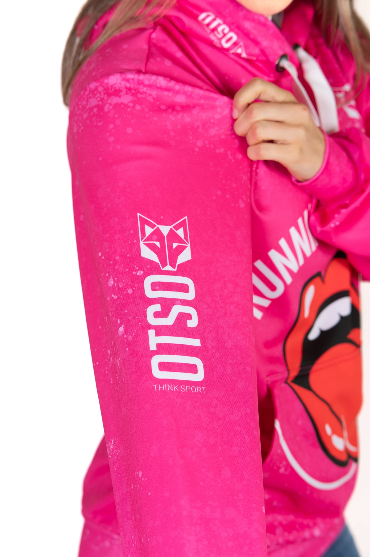 OTSO Hoodie - Running Stones Pink – Produktansicht 9