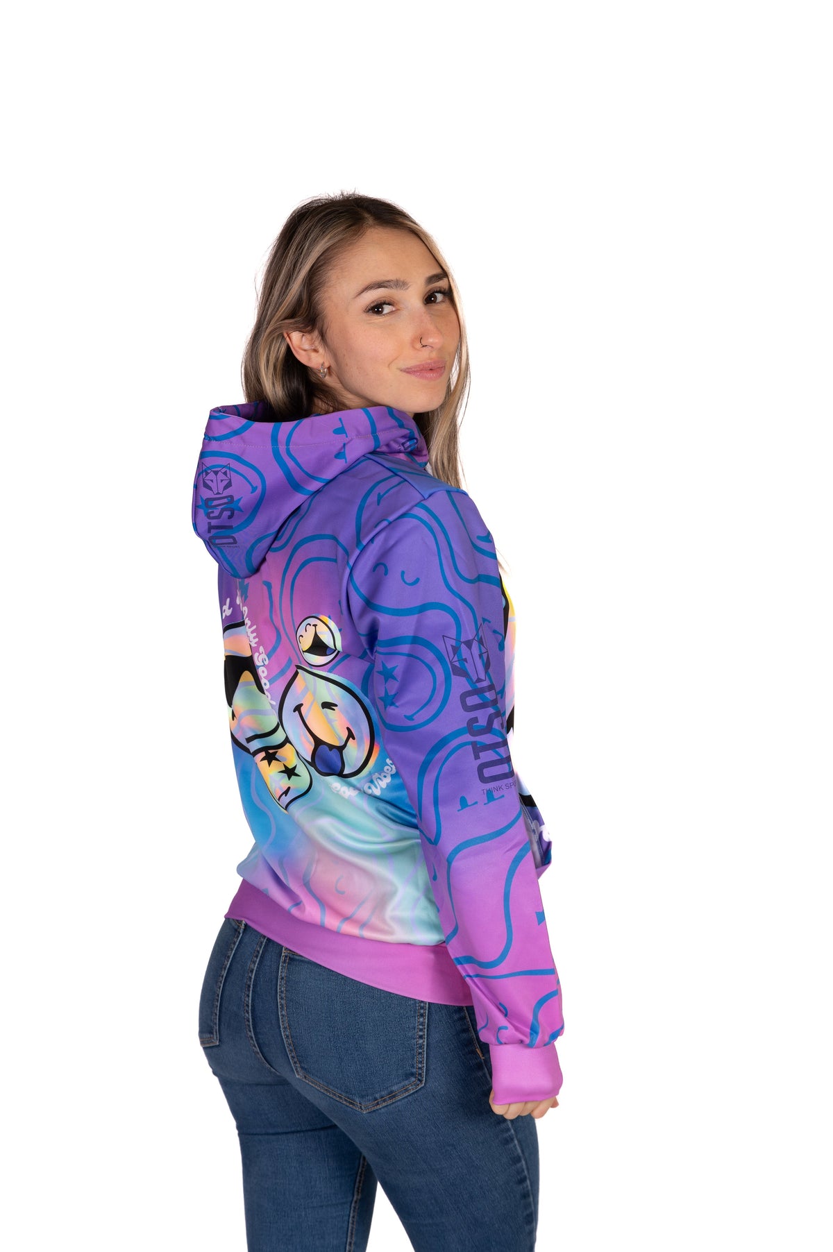 OTSO Hoodie - S.W.Smiley Vibes – Produktansicht 6
