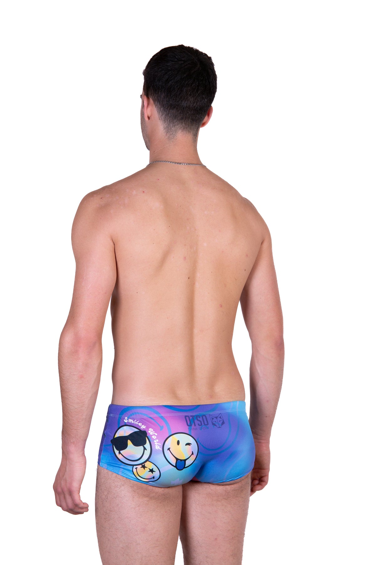 OTSO Herren Badehose Trunk - S.W.Smiley World Vibes – Produktansicht 8