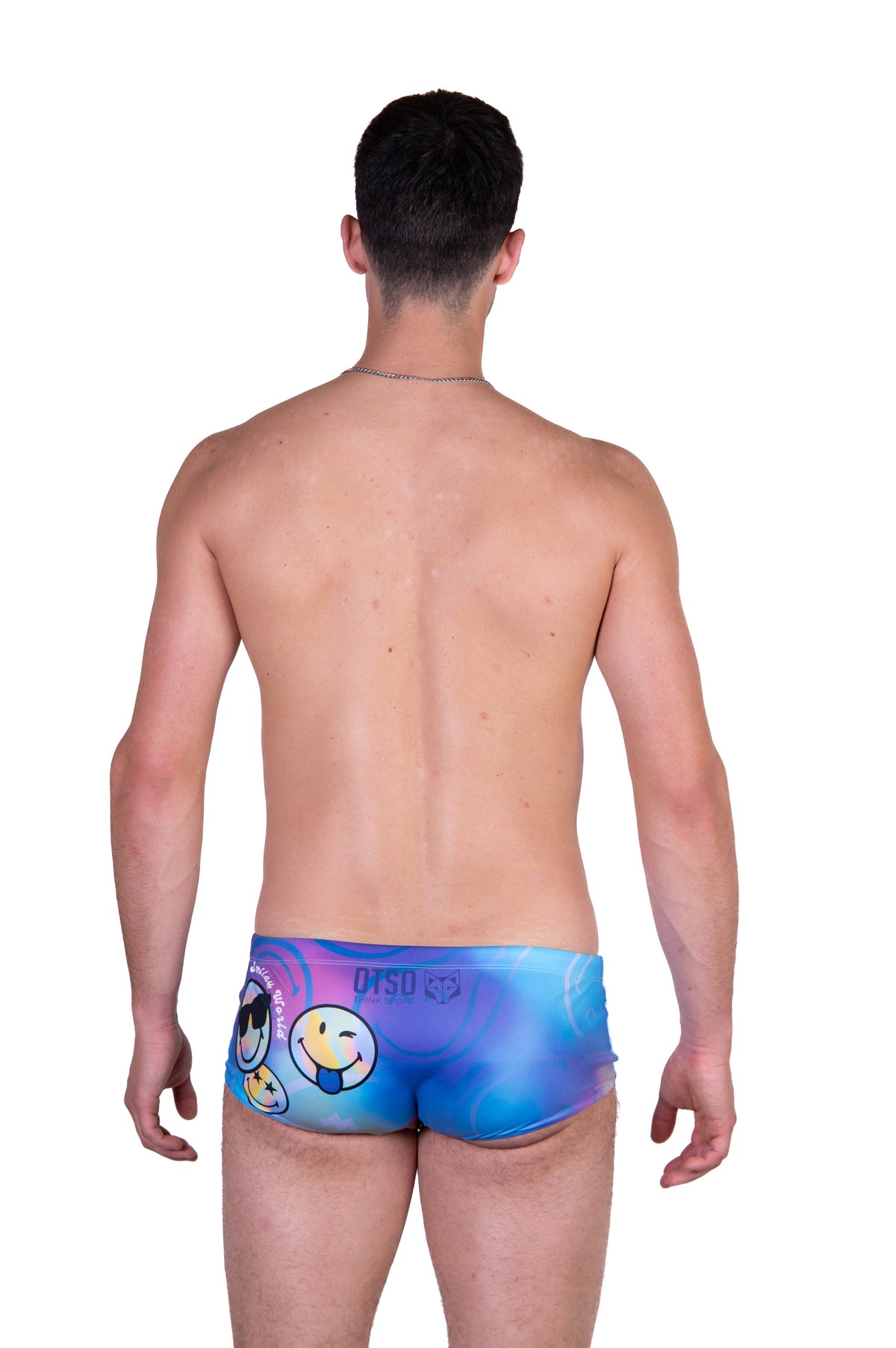 OTSO Herren Badehose Trunk - S.W.Smiley World Vibes – Produktansicht 9