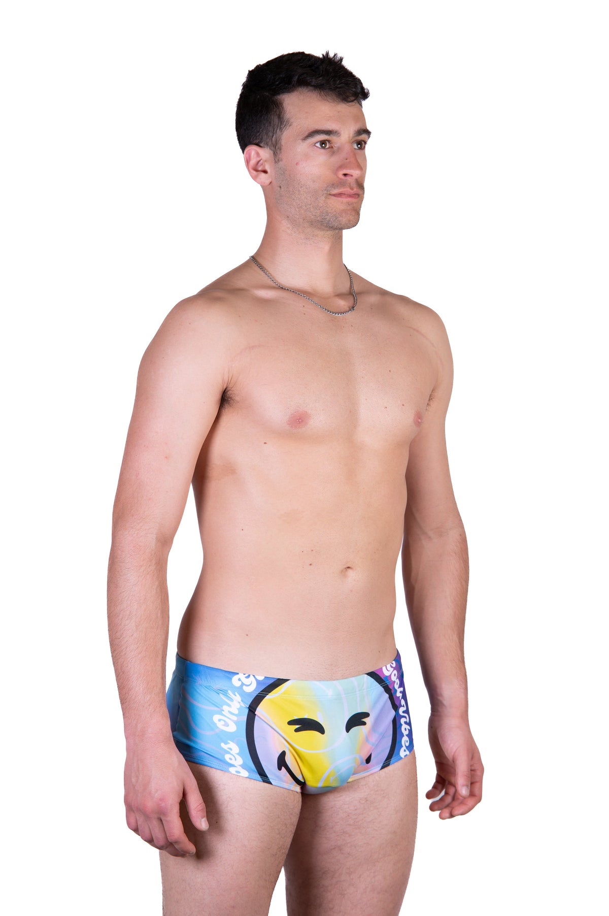 OTSO Herren Badehose Trunk - S.W.Smiley World Vibes – Produktansicht 5