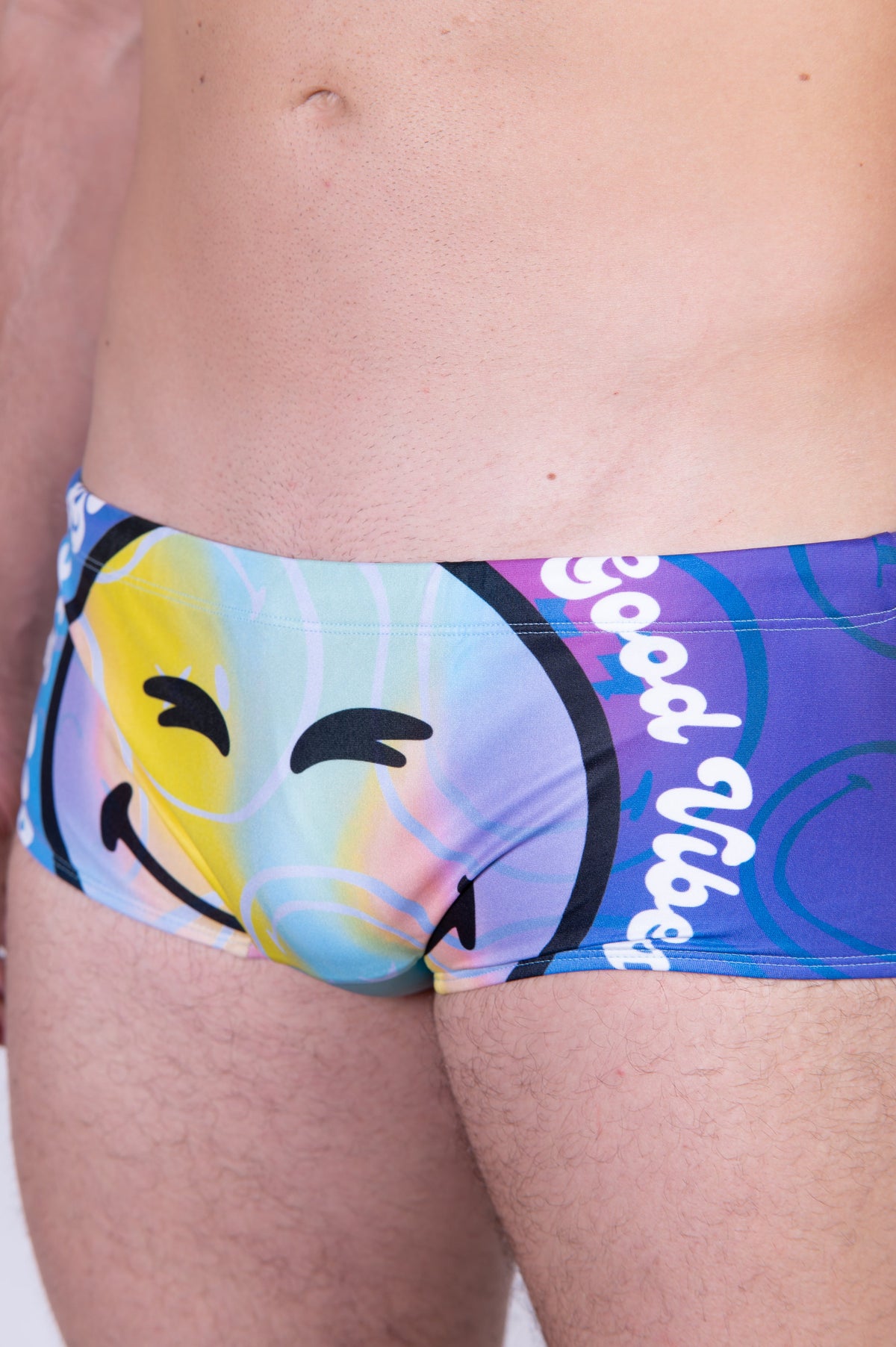 OTSO Herren Badehose Trunk - S.W.Smiley World Vibes – Produktansicht 10