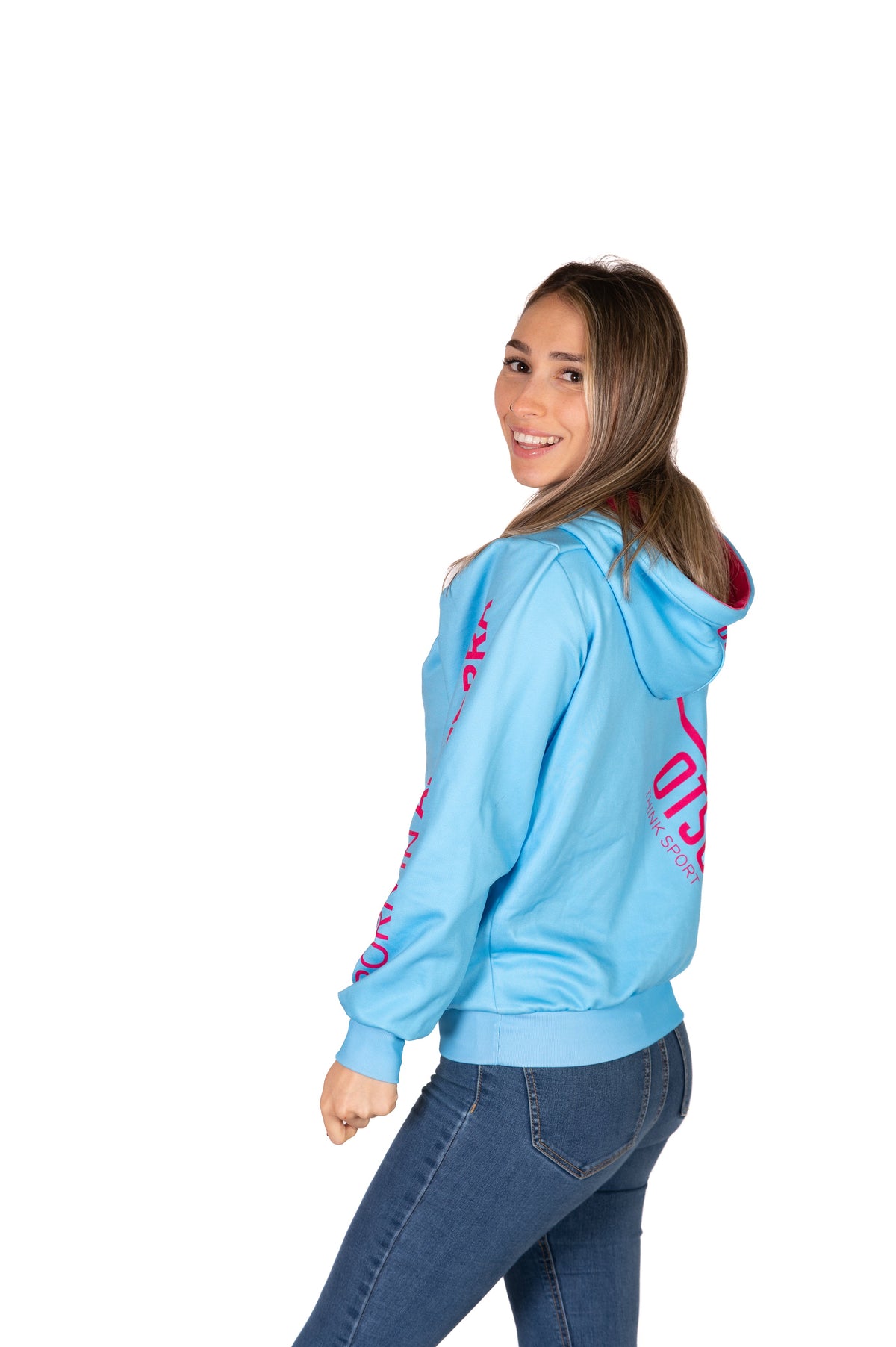 OTSO Hoodie - Light Blue & Pink – Produktansicht 14