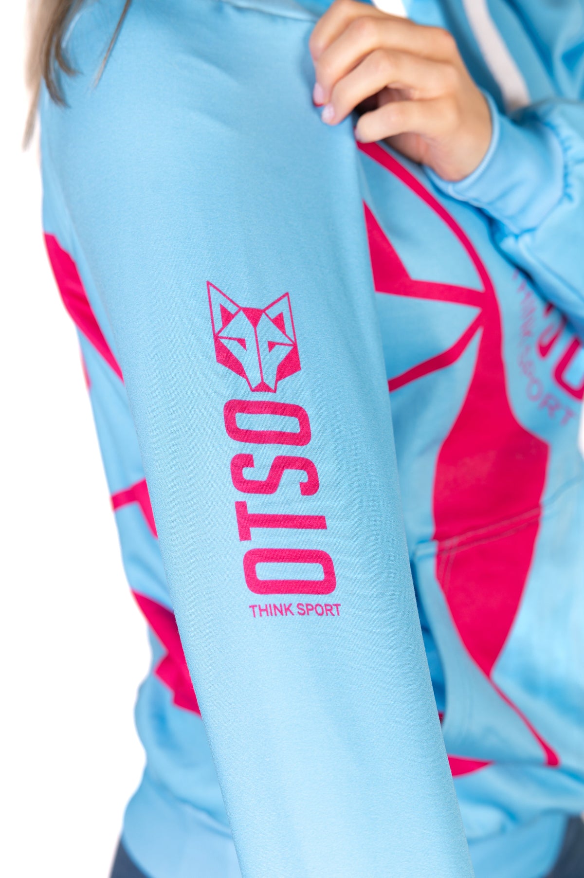 OTSO Hoodie - Light Blue & Pink – Produktansicht 19