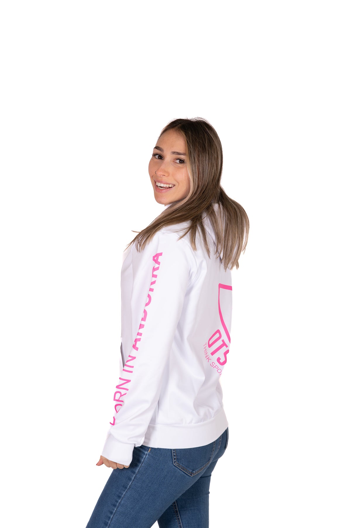 OTSO Hoodie - White & Fluo Pink Otso – Produktansicht 14