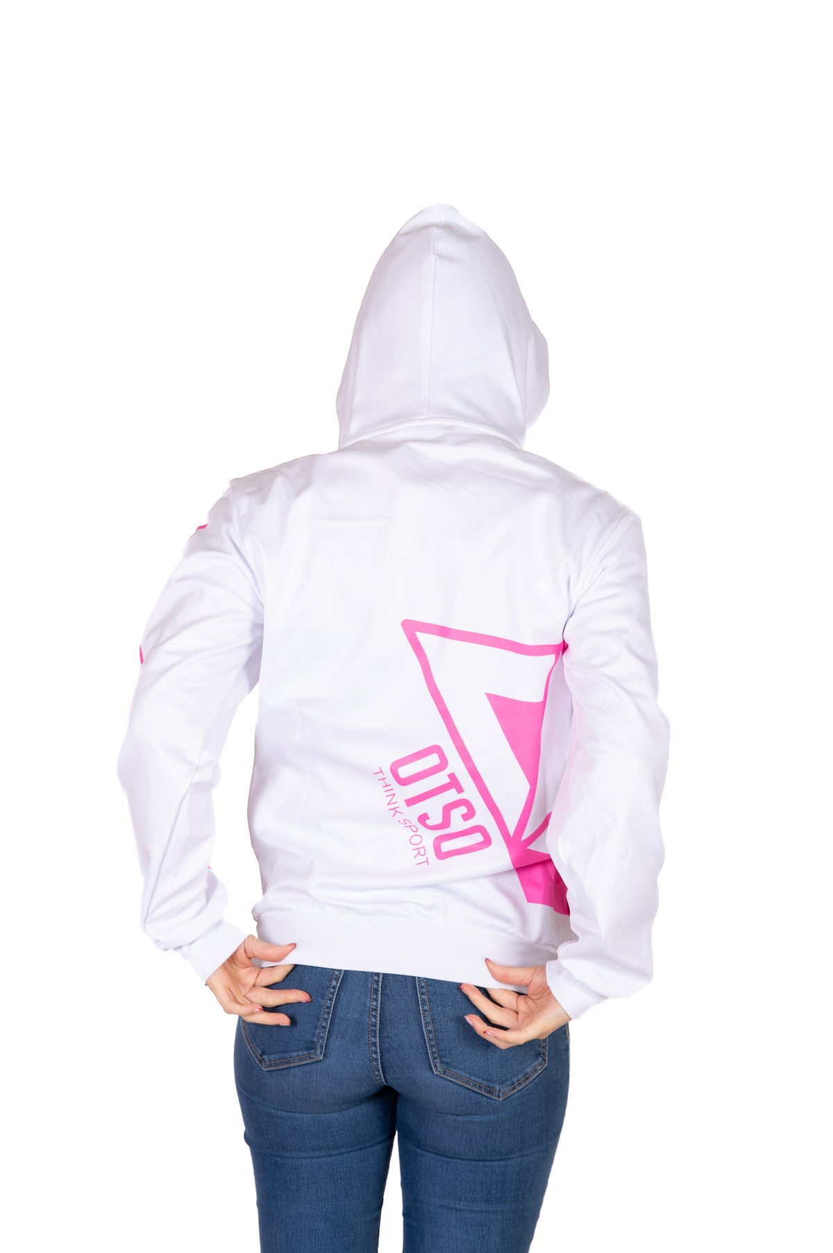 OTSO Hoodie - White & Fluo Pink Otso – Produktansicht 17