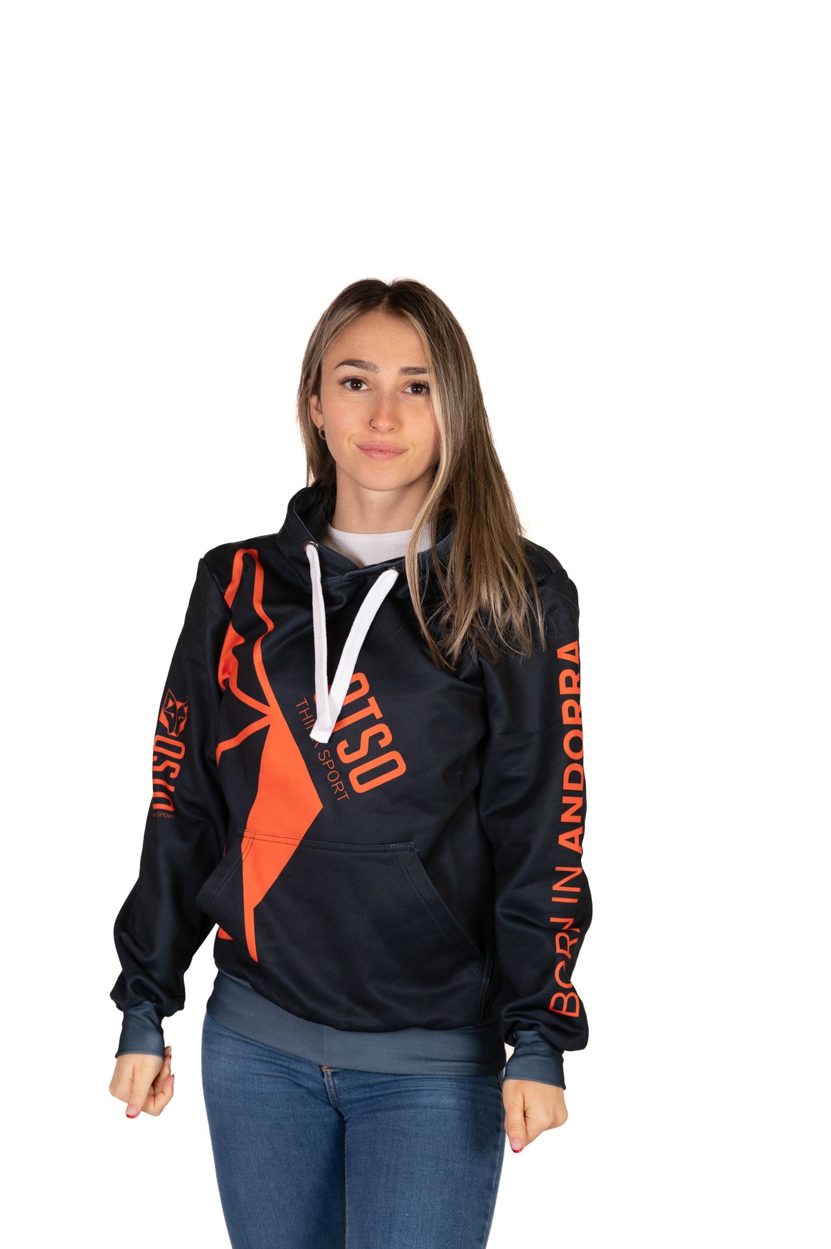OTSO Hoodie - Black & Fluo Orange Otso – Produktansicht 12