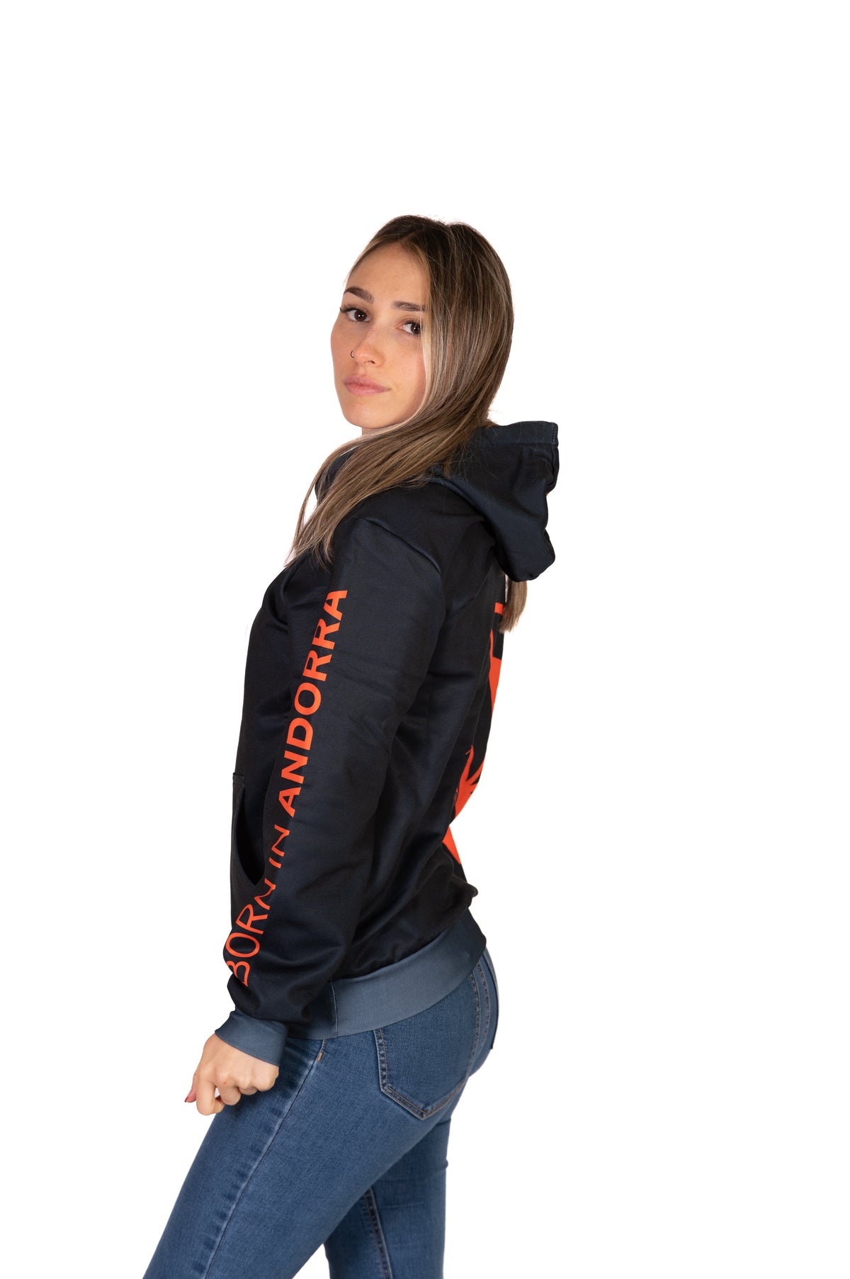 OTSO Hoodie - Black & Fluo Orange Otso – Produktansicht 14