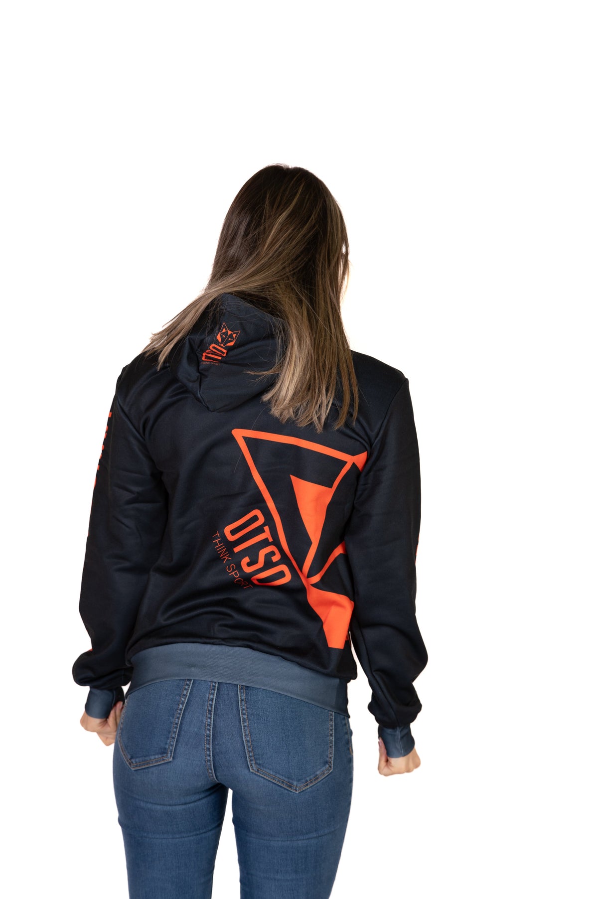 OTSO Hoodie - Black & Fluo Orange Otso – Produktansicht 16