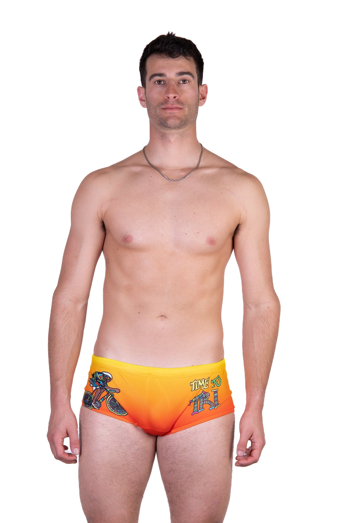 OTSO Herren Badehose Trunk - Time to tri Bike – Produktansicht 4