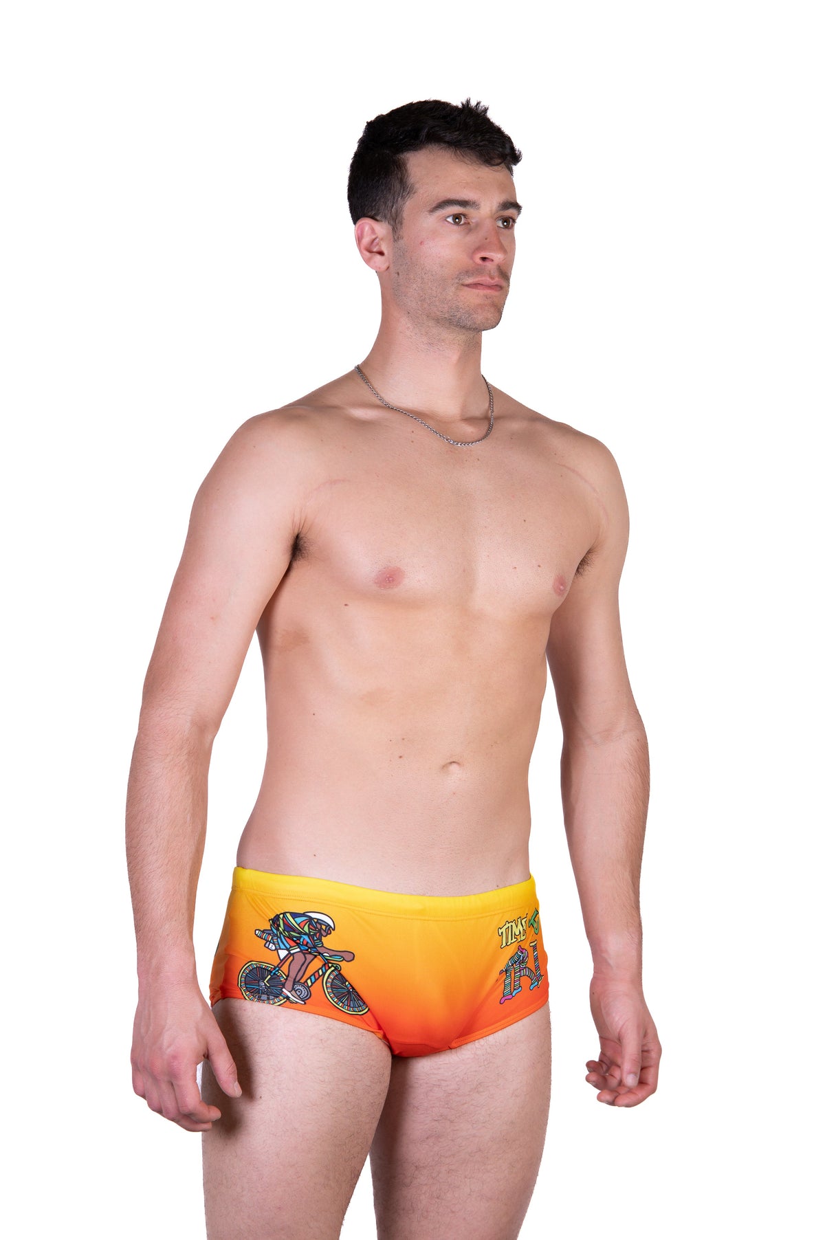OTSO Herren Badehose Trunk - Time to tri Bike – Produktansicht 5