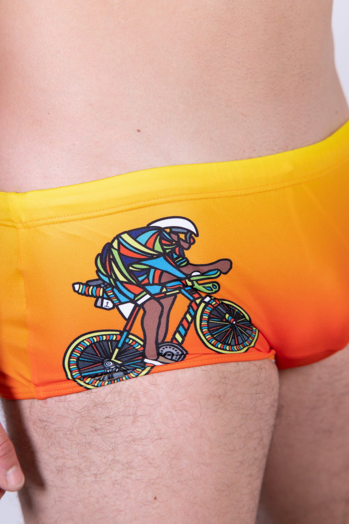 OTSO Herren Badehose Trunk - Time to tri Bike – Produktansicht 11