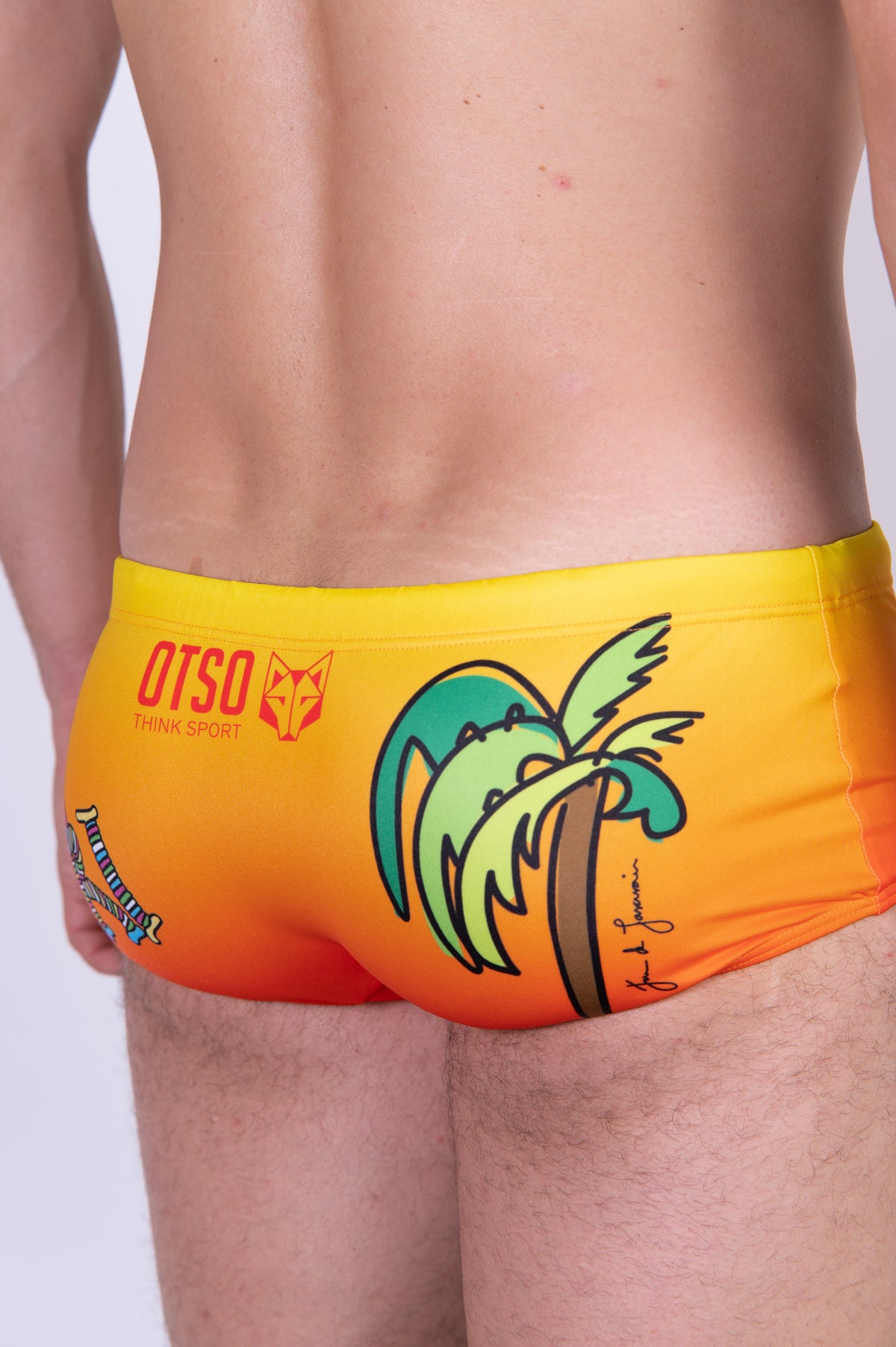 OTSO Herren Badehose Trunk - Time to tri Bike – Produktansicht 12