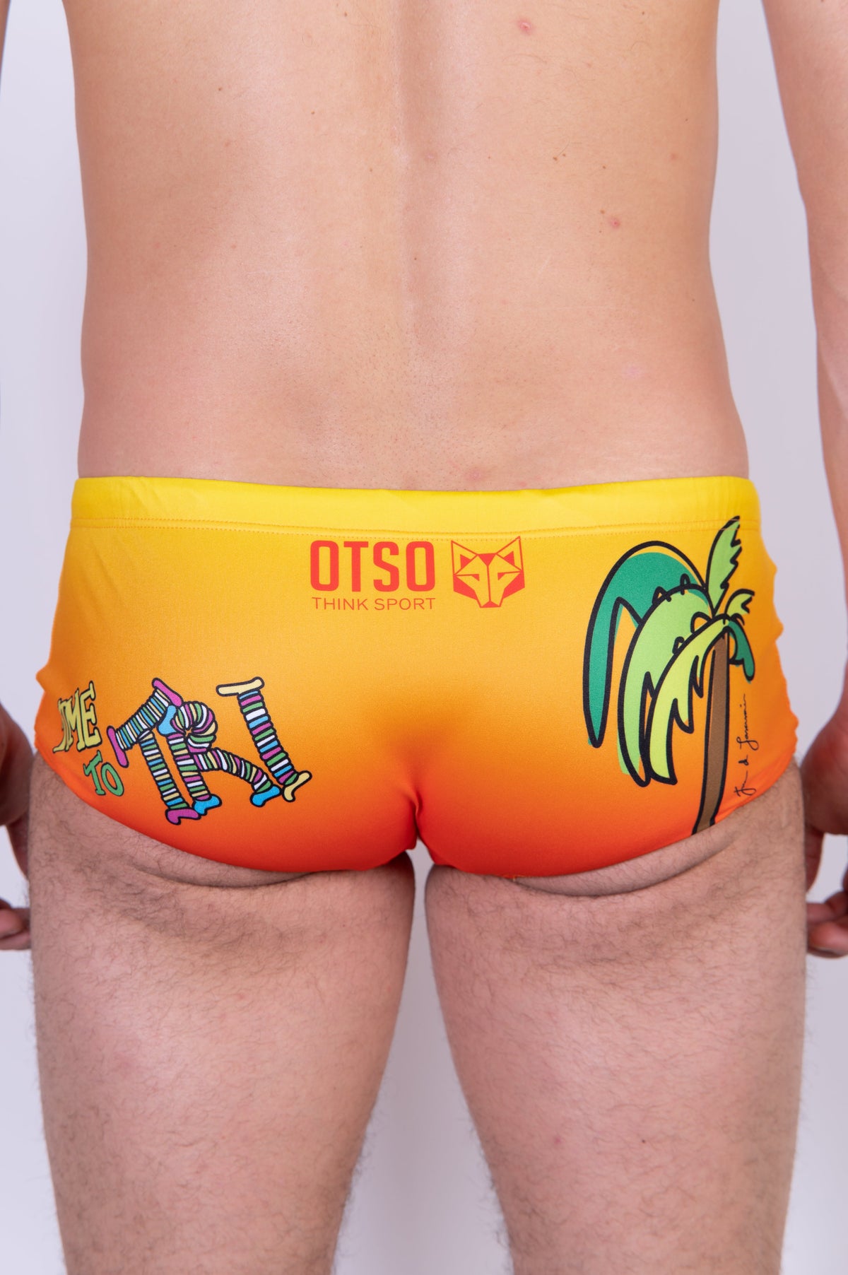 OTSO Herren Badehose Trunk - Time to tri Run – Produktansicht 13