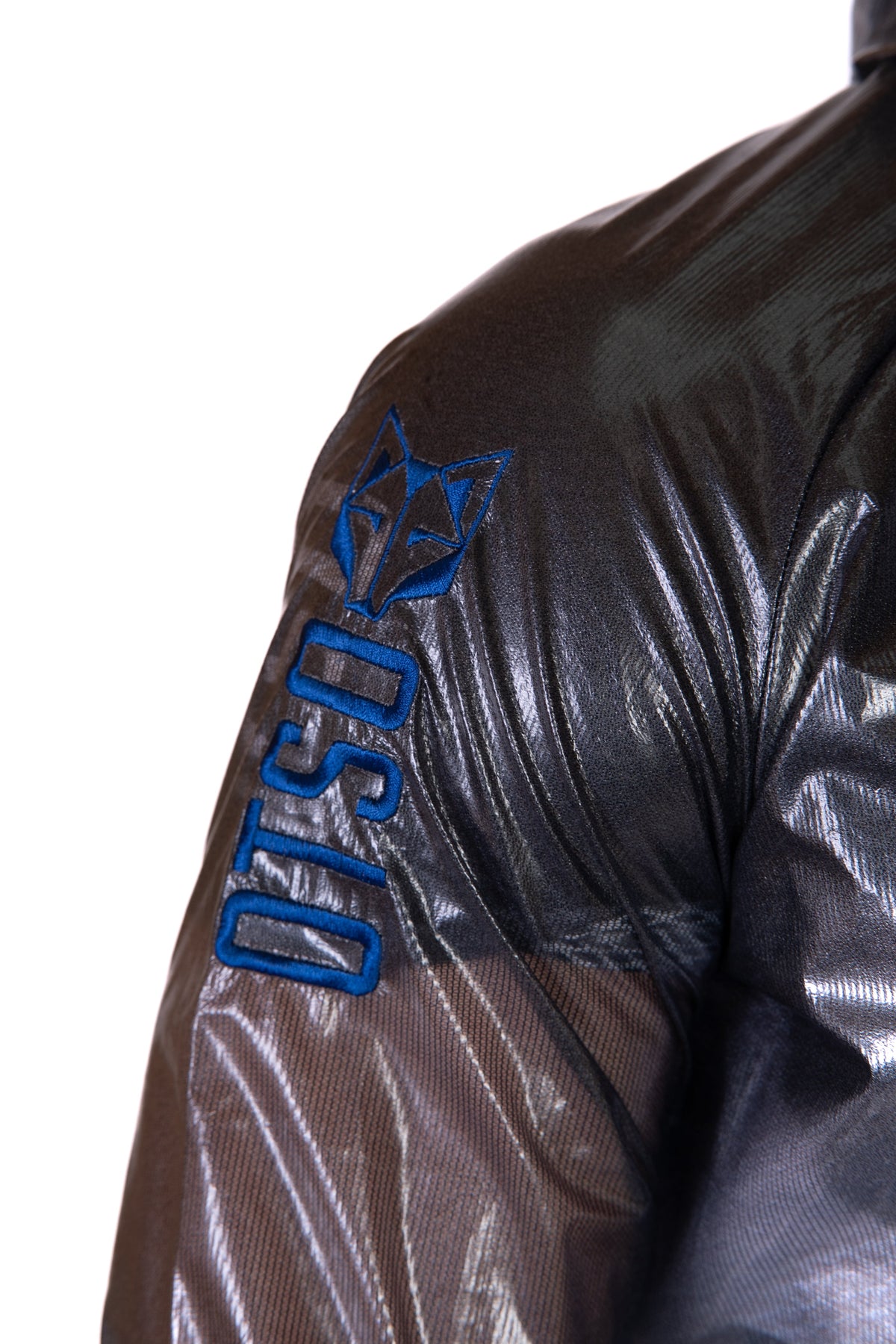 OTSO Wasserdichte Laufjacke - Black & Royal Blue – Produktansicht 10