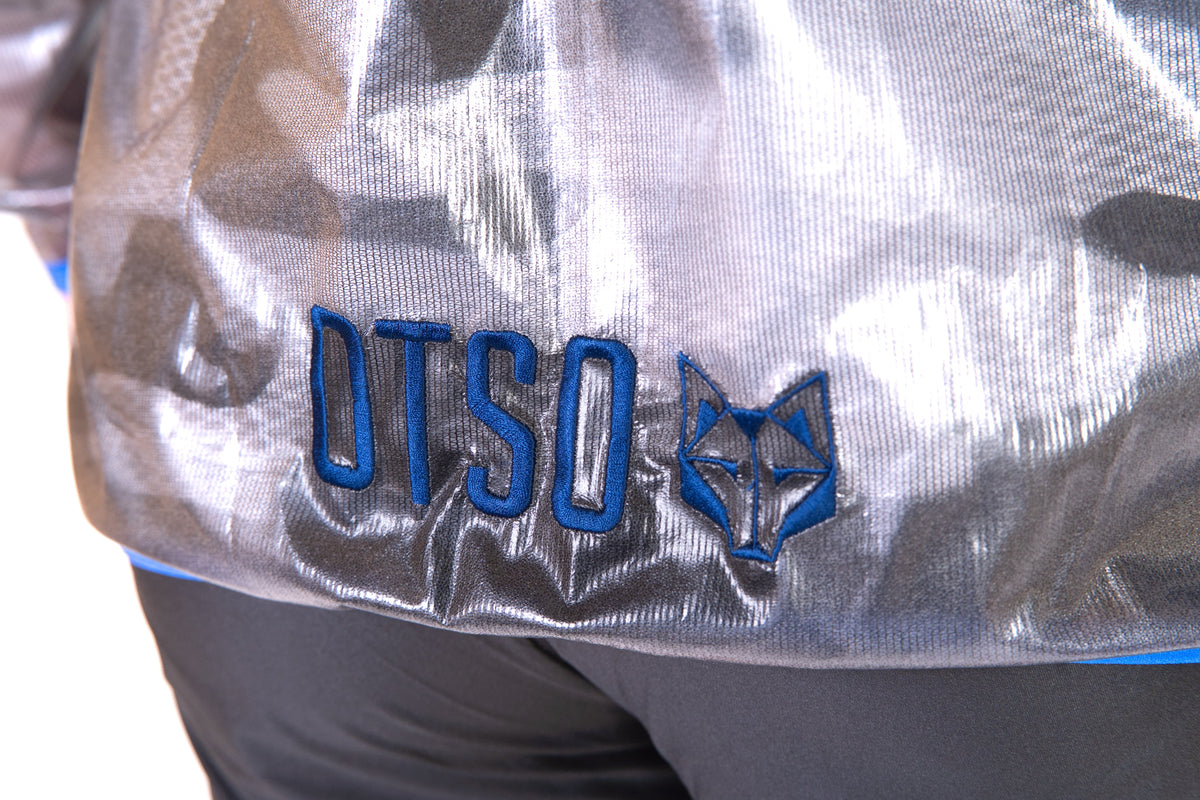 OTSO Wasserdichte Laufjacke - Black & Royal Blue – Produktansicht 20