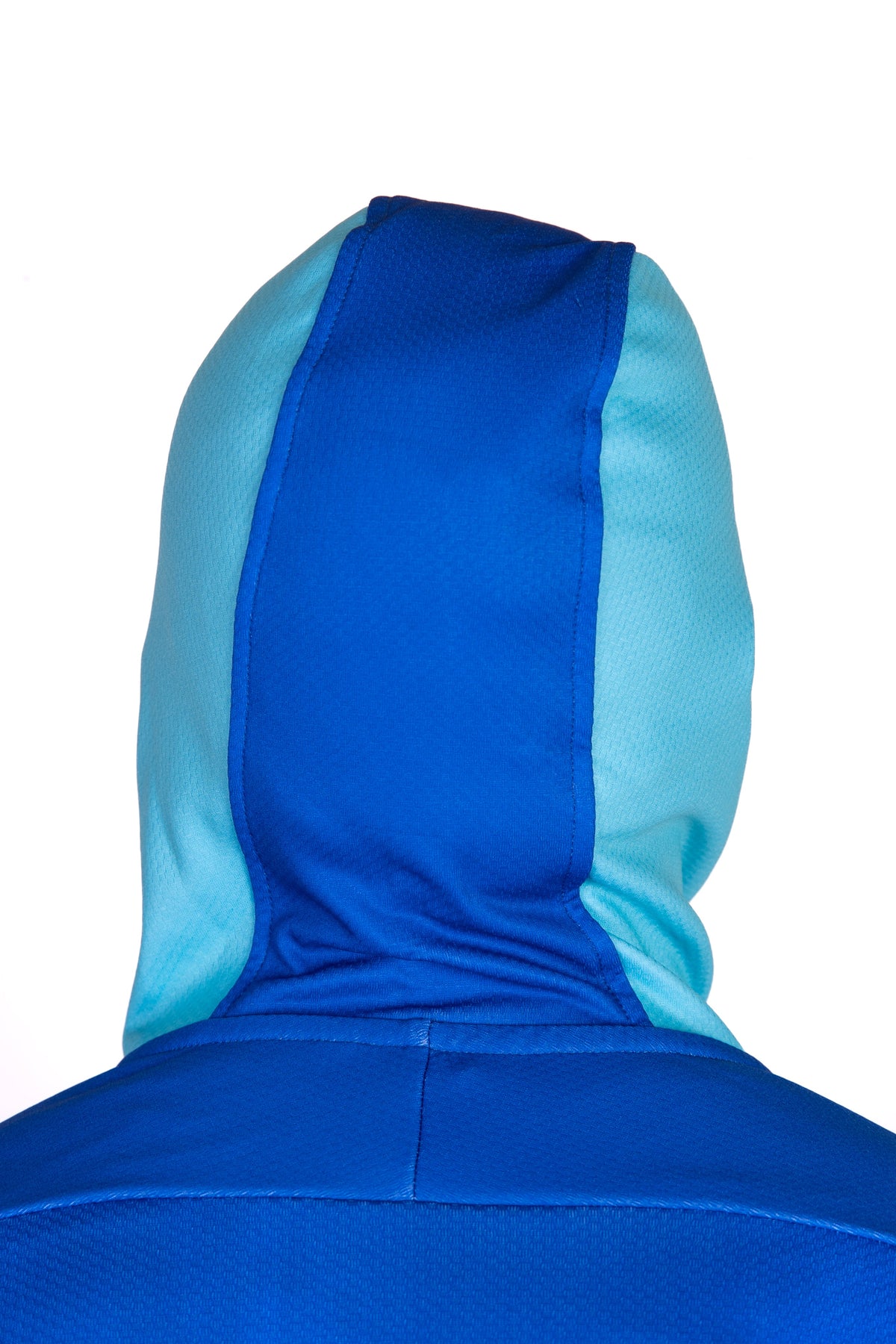 OTSO Unisex Sport-Hoodie - Electric Blue & Light Blue – Produktansicht 11